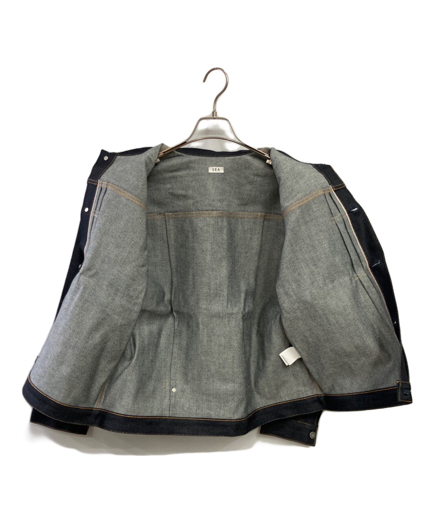 中古・古着通販】SEA (シー) デニムジャケット インディゴ サイズ:Free 中古・古着通販】SEA (シー) デニムジャケット インディゴ サイズ:Free