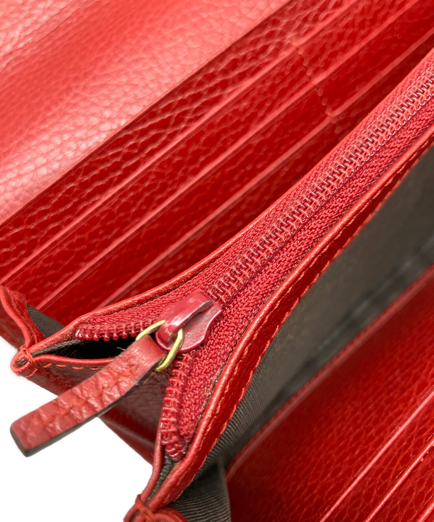 GUCCI 長財布 レッド GUCCI グッチ 長財布 466506 GG CHARM レザー チェーン