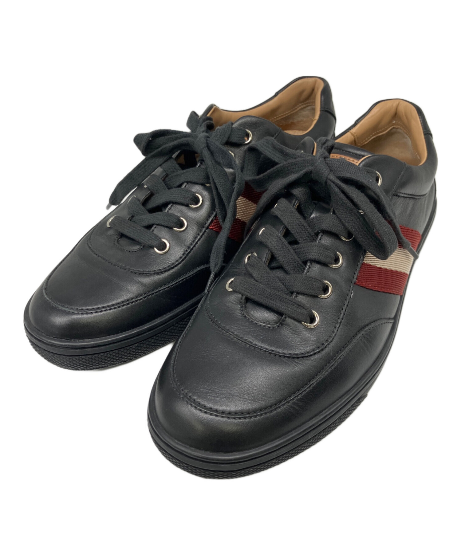 Ballyバリー　レザースニーカー レザーシューズ　23.5-24.0 中古・古着通販】BALLY (バリー) レザースニーカー ブラック