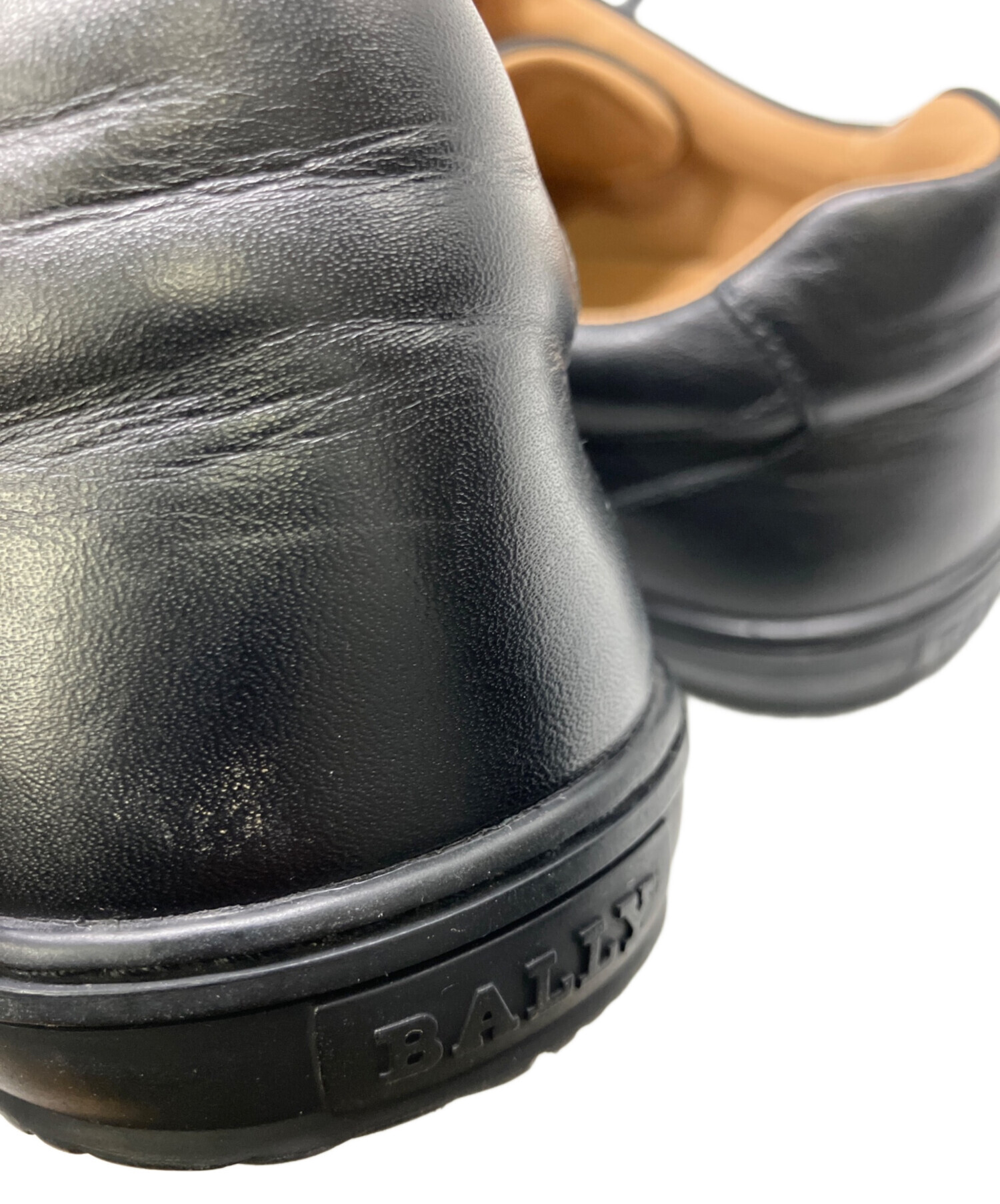 中古・古着通販】BALLY (バリー) レザースニーカー ブラック サイズ