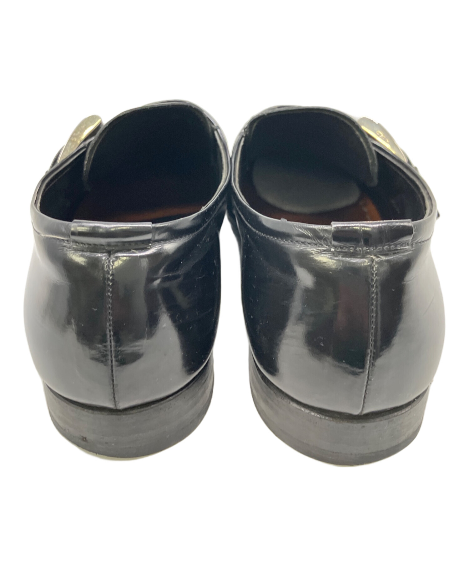 中古・古着通販】PRADA (プラダ) レザーシューズ ブラック サイズ:7
