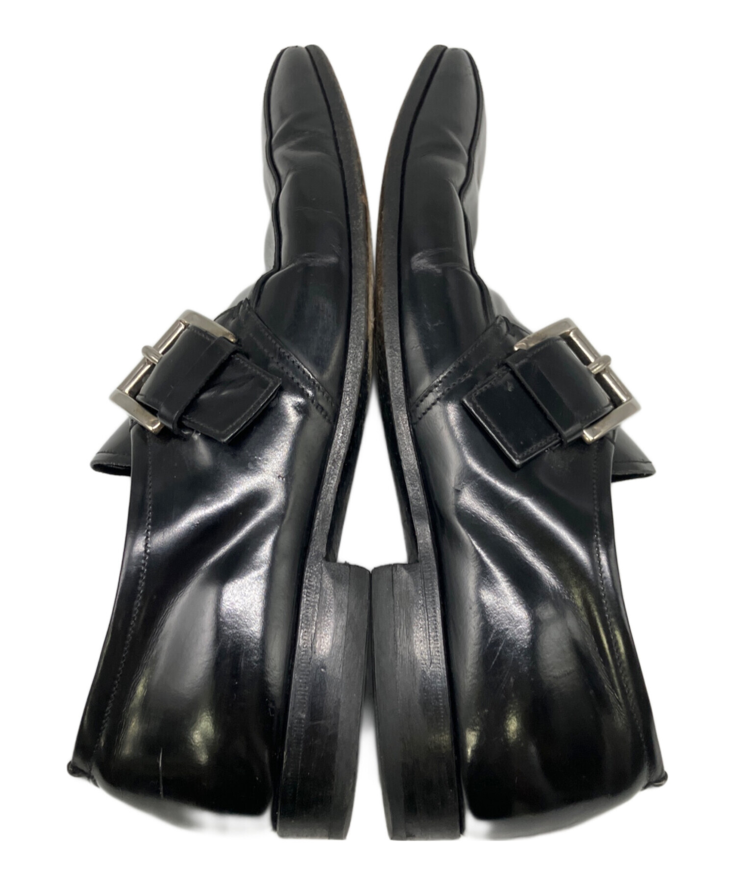 PRADA プラダ レザーシューズ ブラック 中古・古着通販】PRADA (プラダ) レザーシューズ ブラック サイズ:7