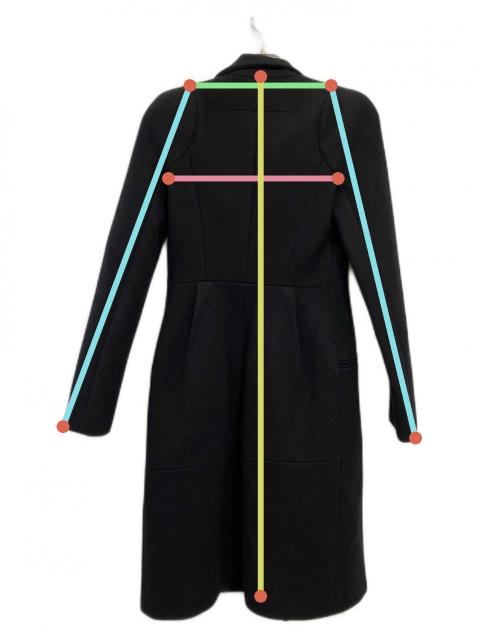 中古・古着通販】GIVENCHY (ジバンシィ) コート ブラック サイズ:36