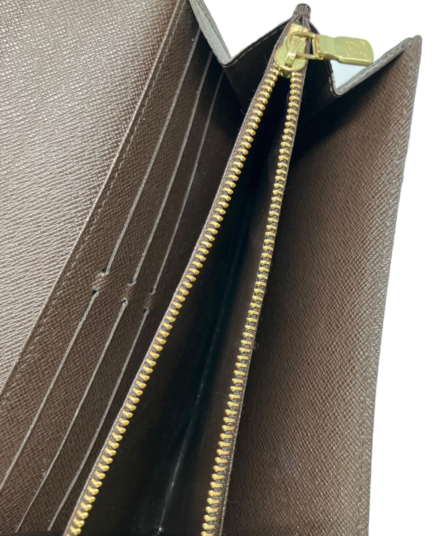 ダミエパターン ブラウンレザー長財布 ダミエパターン ブラウンレザー長財布 LOUIS VUITTON ダミエパターン