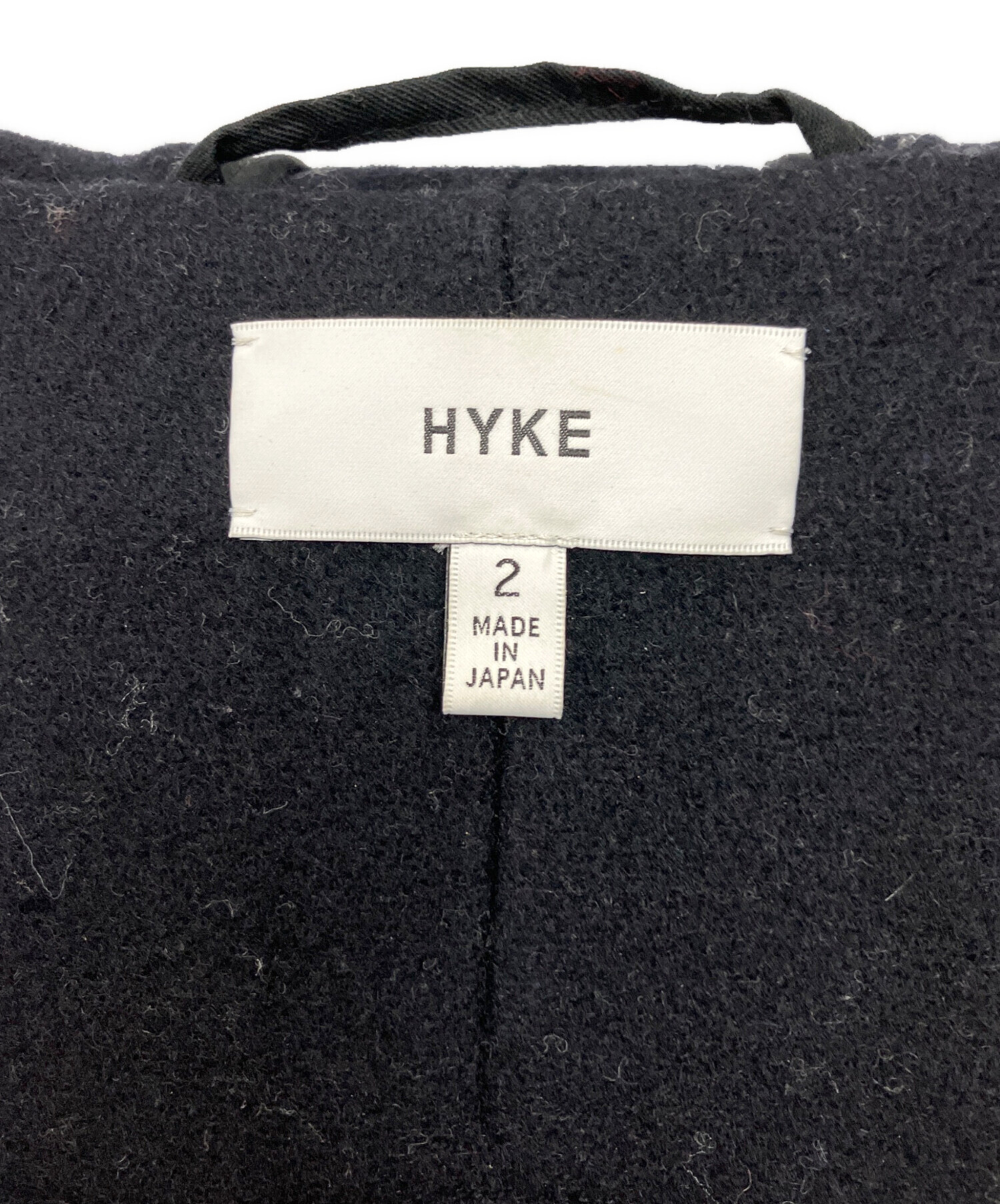 中古・古着通販】HYKE (ハイク) ダッフルコート ネイビー サイズ:2
