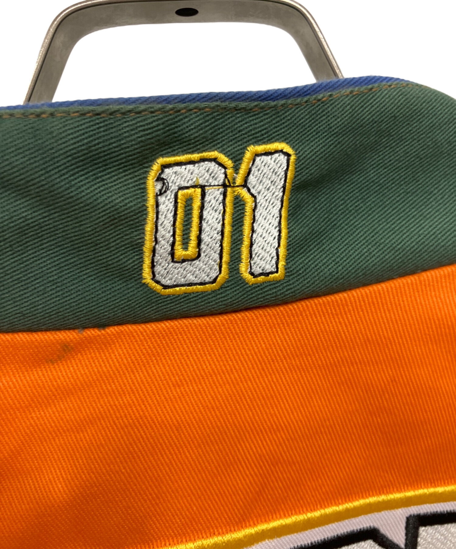 JH Design レーシング ジャケット 企業系 刺繍 オレンジ 古着 L 中古・古着通販】JH Design (ジェイエイチデザイン) レーシング