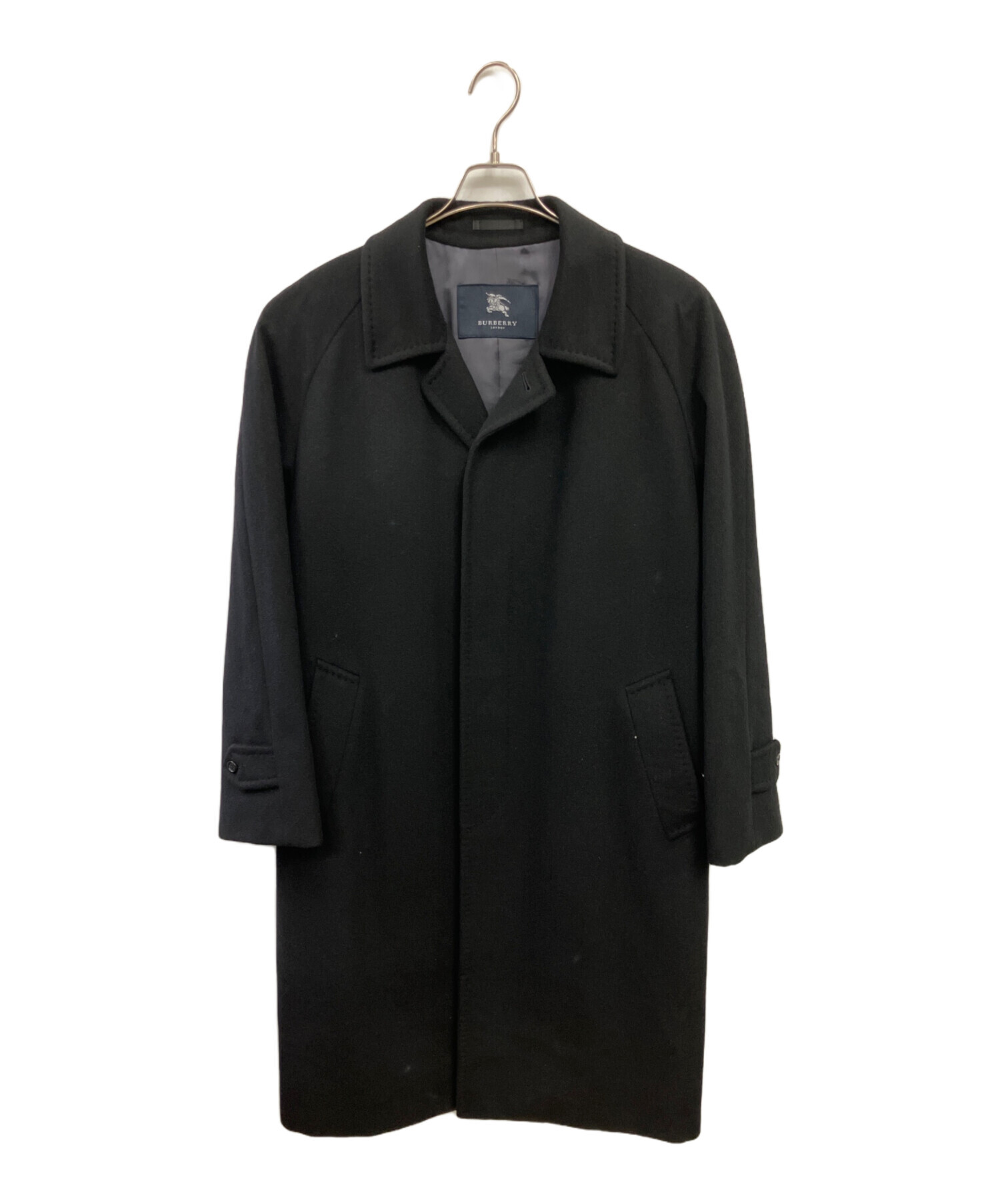 中古・古着通販】BURBERRY (バーバリー) カシミヤコート ブラック