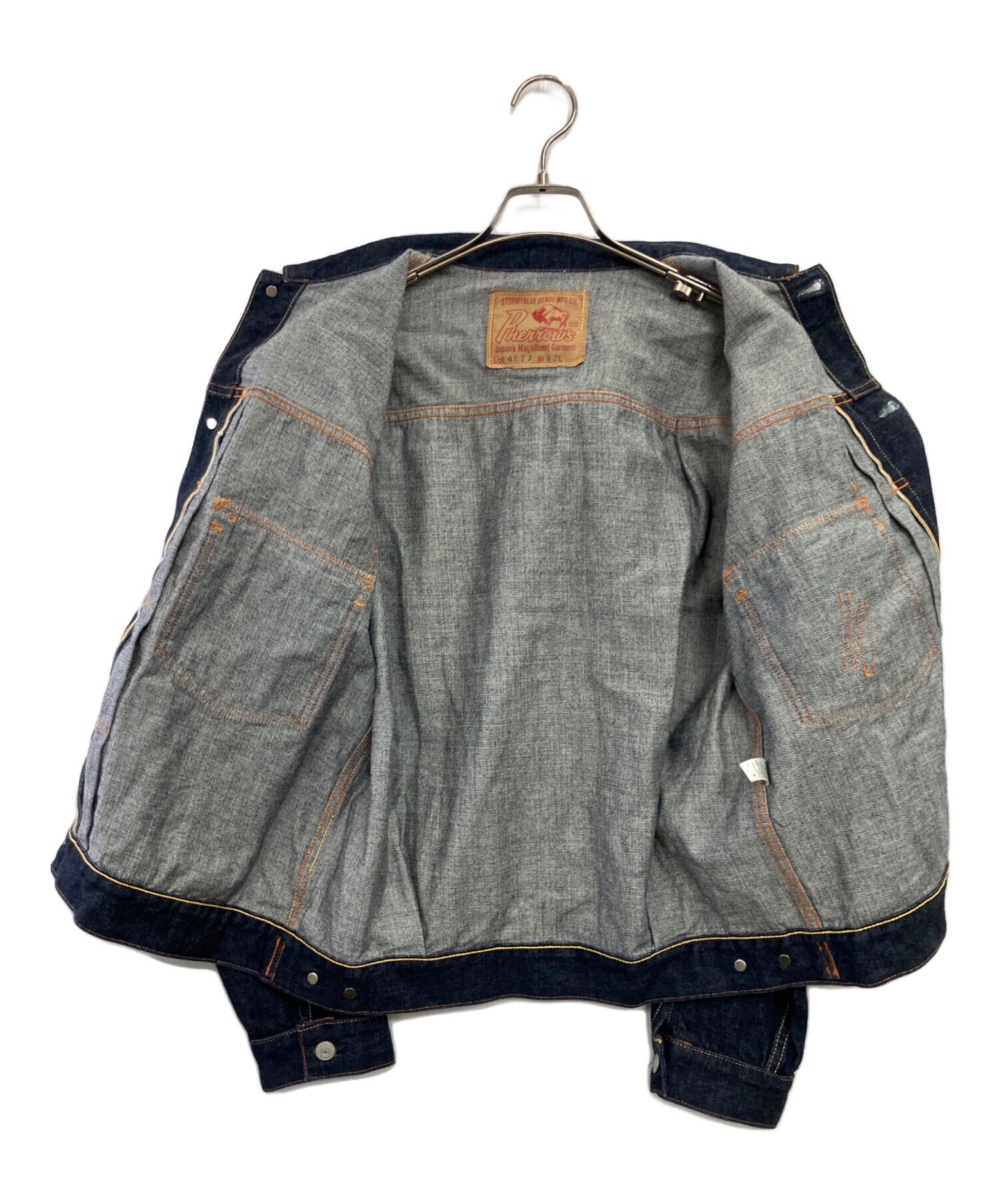 中古・古着通販】Pherrow's (フェローズ) デニムジャケット インディゴ