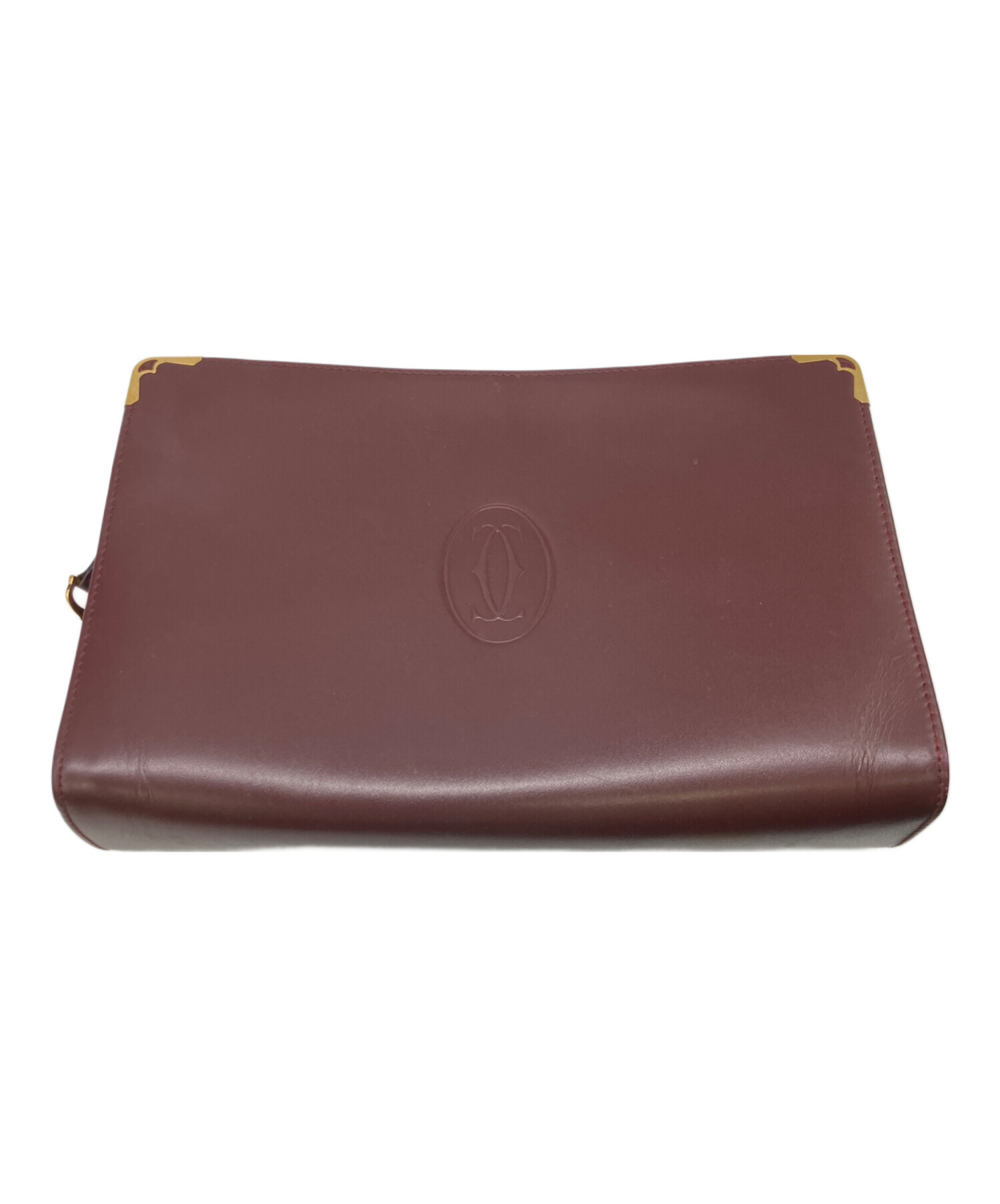 中古・古着通販】Cartier (カルティエ) セカンドバッグ ボルドー