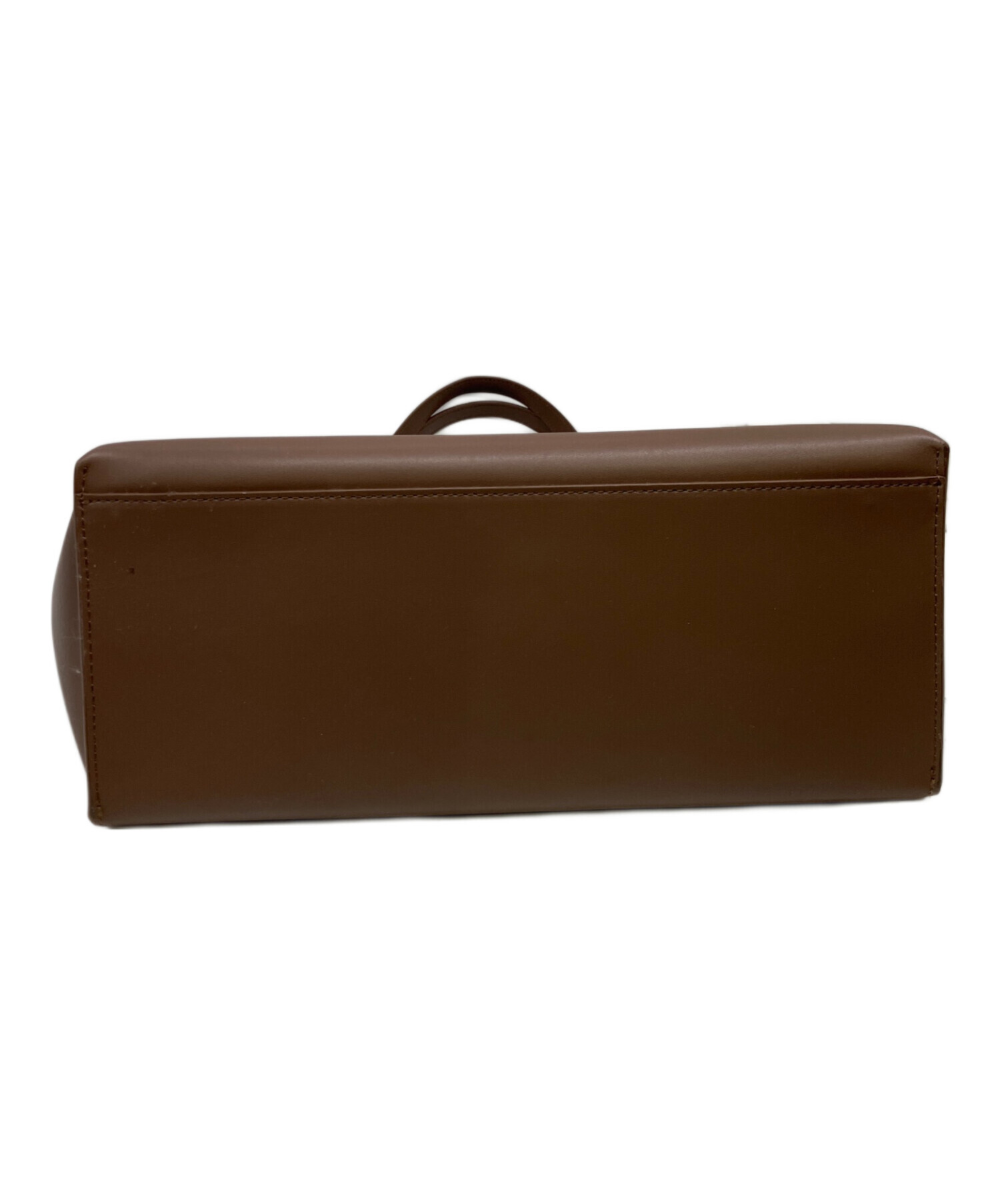 未使用級 FURLA ブラウン ビジネスバッグ A4 トートバッグ 中古・古着