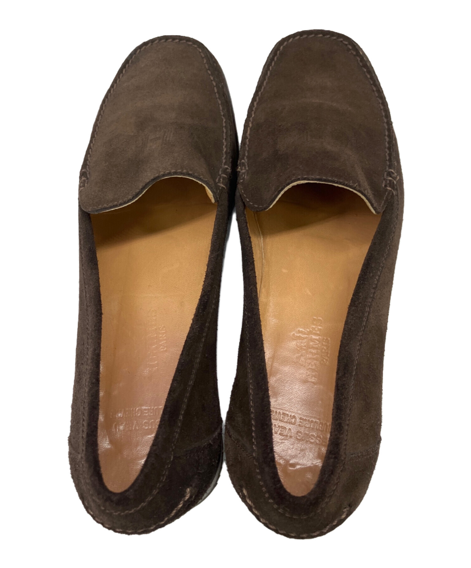 エルメス　ローファー　ブラウン　サイズ37 中古・古着通販】HERMES (エルメス) ローファー ブラウン サイズ:37