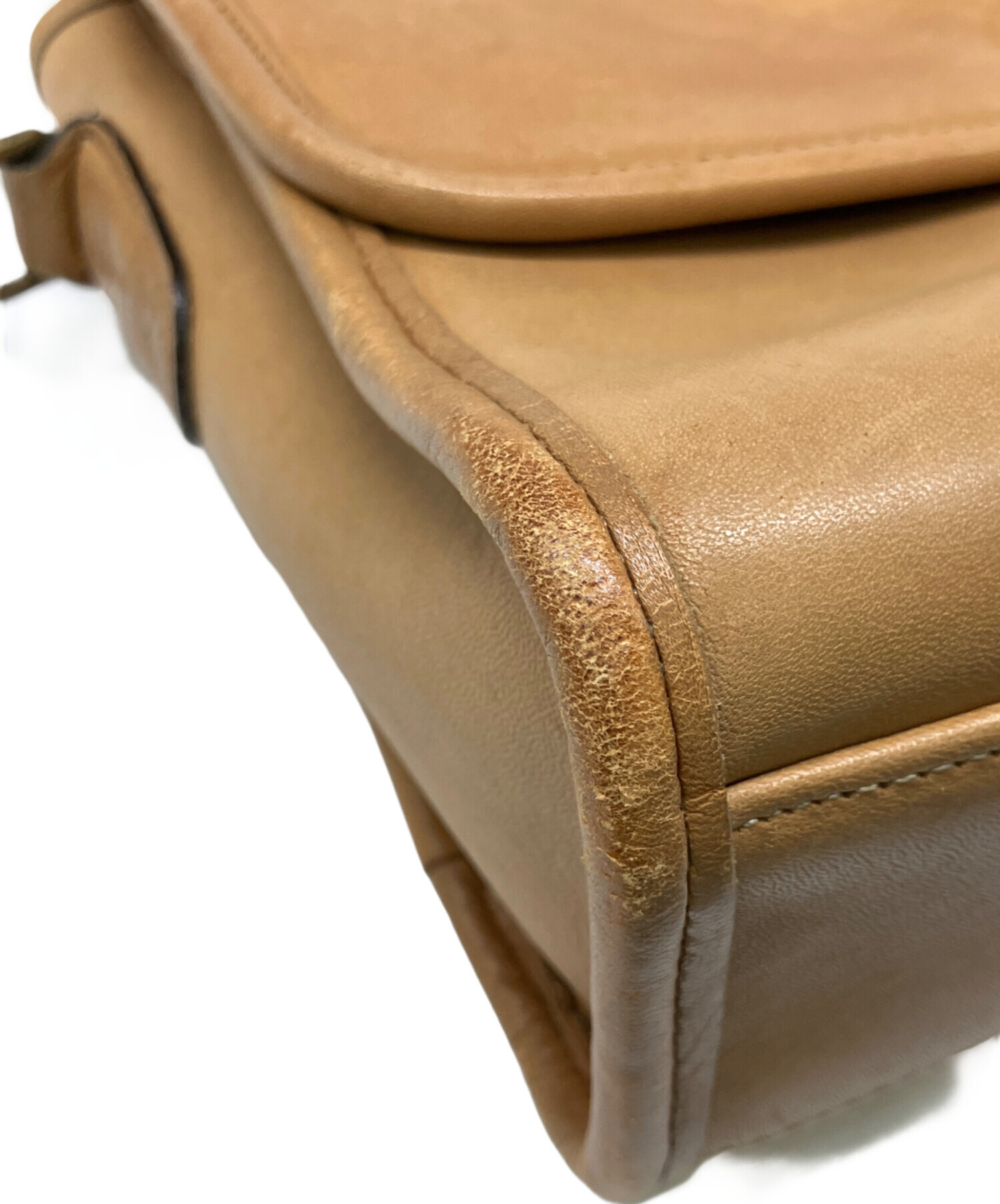 OLD COACH ブラウン メッセンジャーバッグ オールドCOACH ショルダーバッグ 本革 ブラウン メンズ