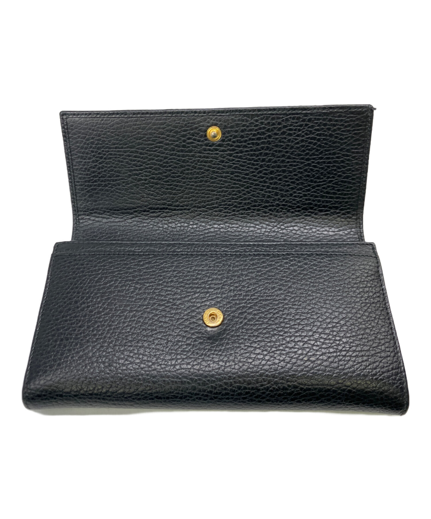 超激レア✨GUCCI 定価40万円相当 廃盤品 ハンドメイド 長財布 ブラック 中古・古着通販】GUCCI (グッチ) 長財布 ブラック｜ブランド・古着通販