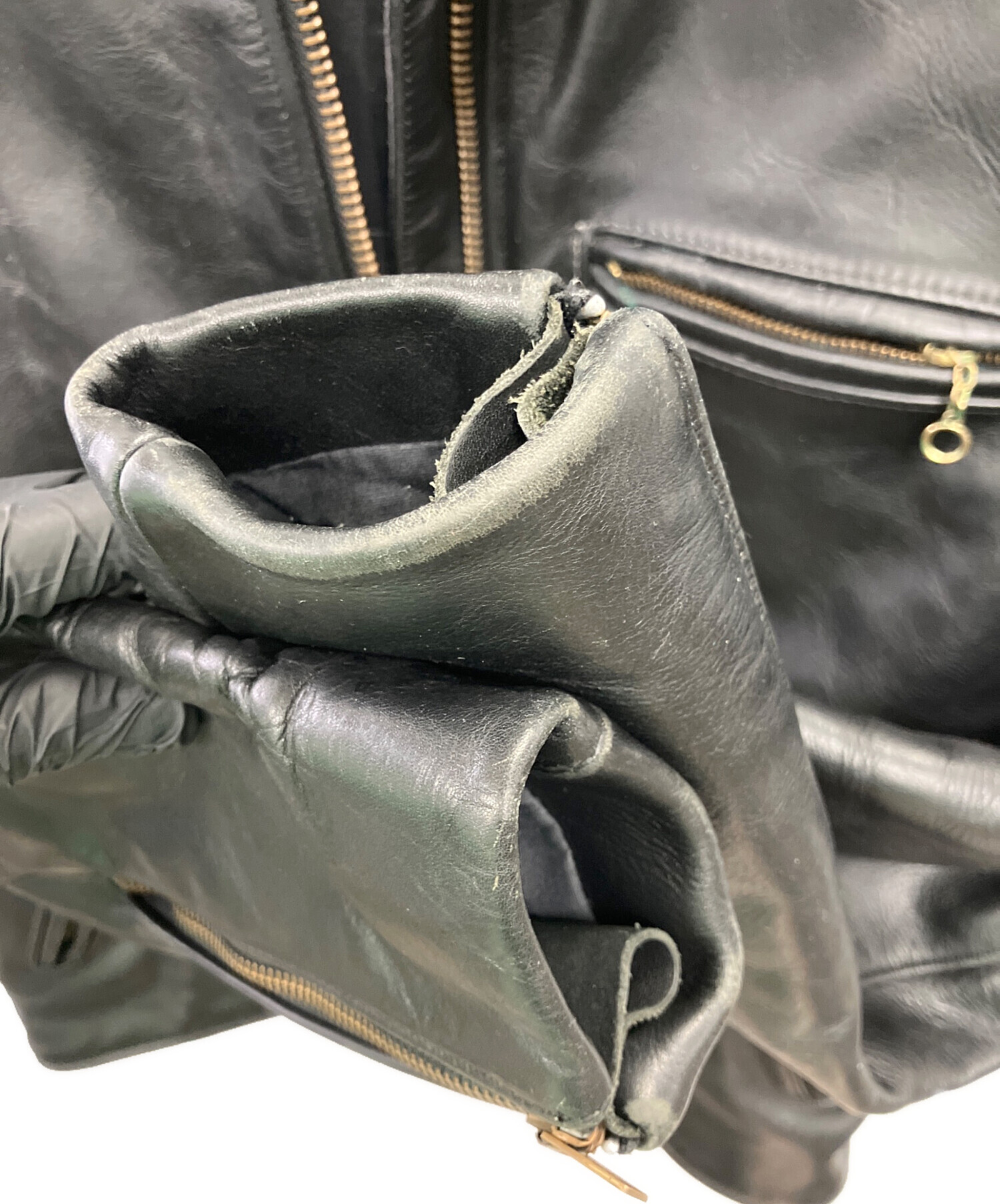 vanson Calee シングルライダースジャケット 38 中古・古着通販】VANSON (バンソン) シングルライダースジャケット