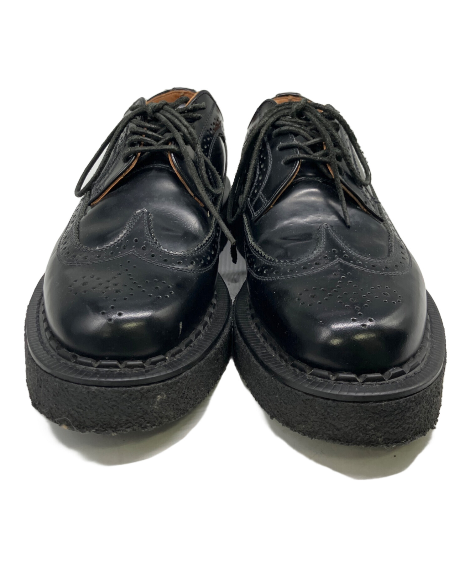 ラバーソールシューズ イングランド製 BERLIN MALL ポインテッドトゥ シューズ ラバーソール