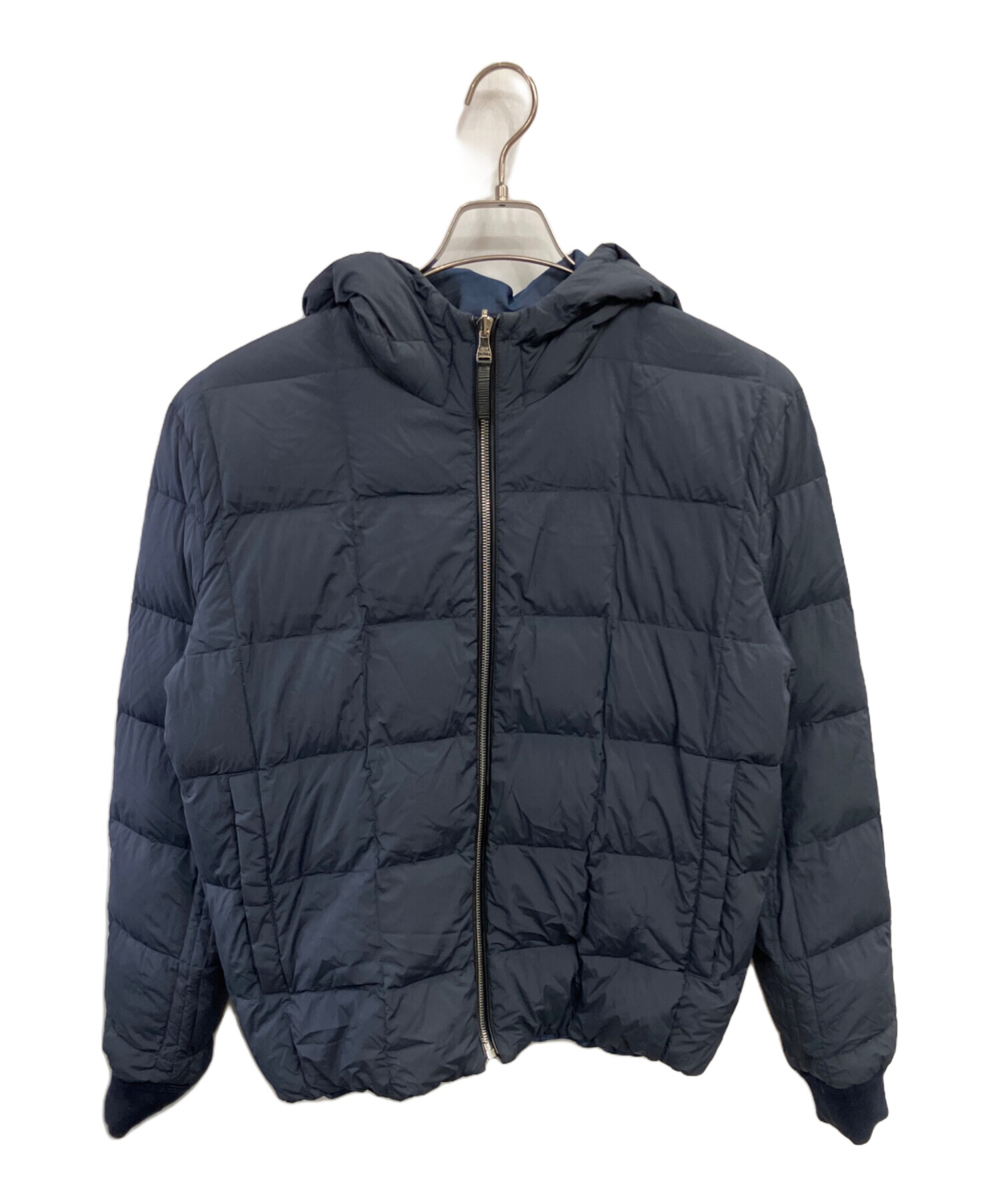 Louis Vuitton ダウンジャケット ネイビー 中古・古着通販】LOUIS VUITTON (ルイ ヴィトン) リバーシブルダウン