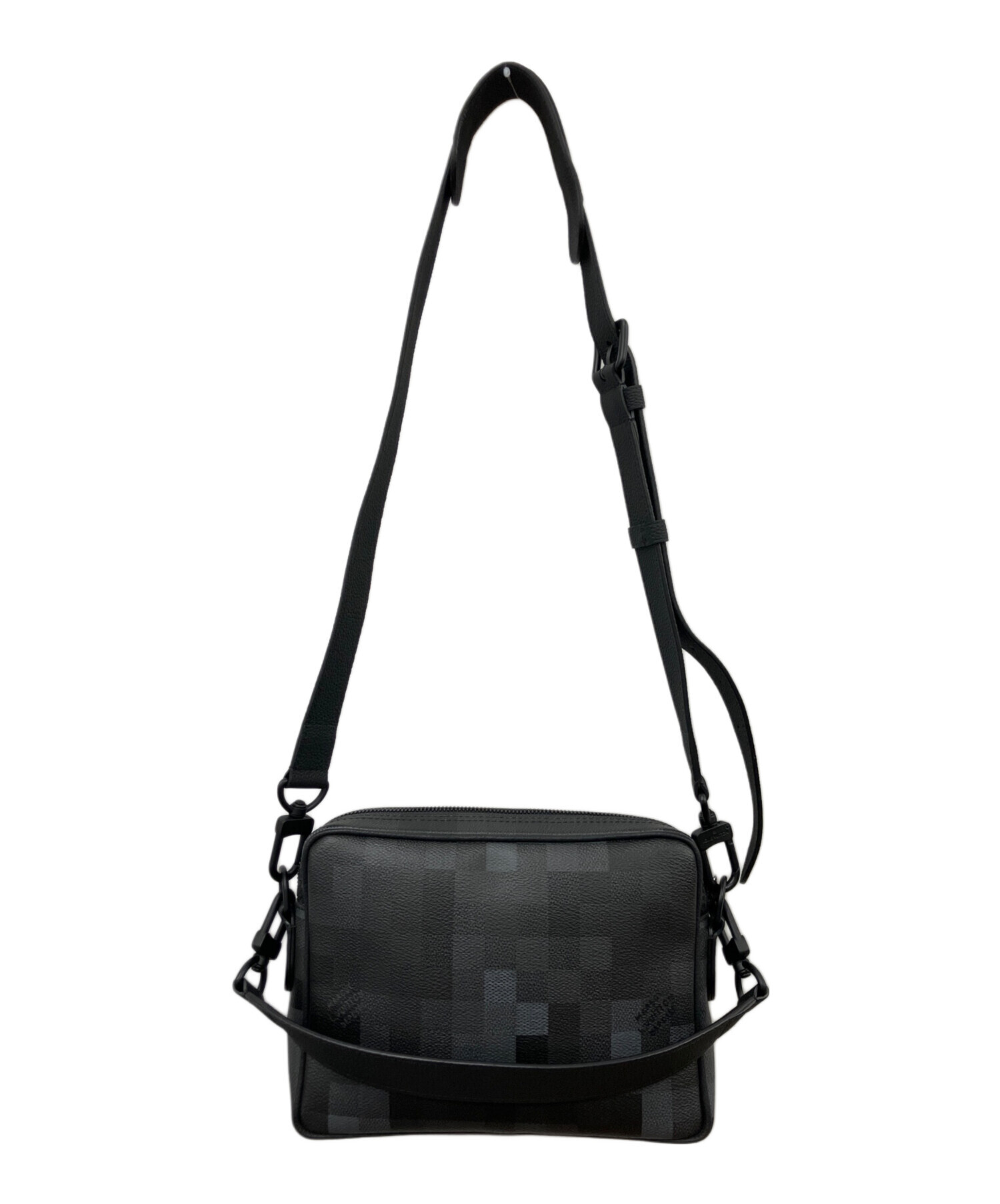 美品　Louis Vuitton ブラック メッセンジャー 中古・古着通販】LOUIS VUITTON (ルイ ヴィトン) メッセンジャーバッグ