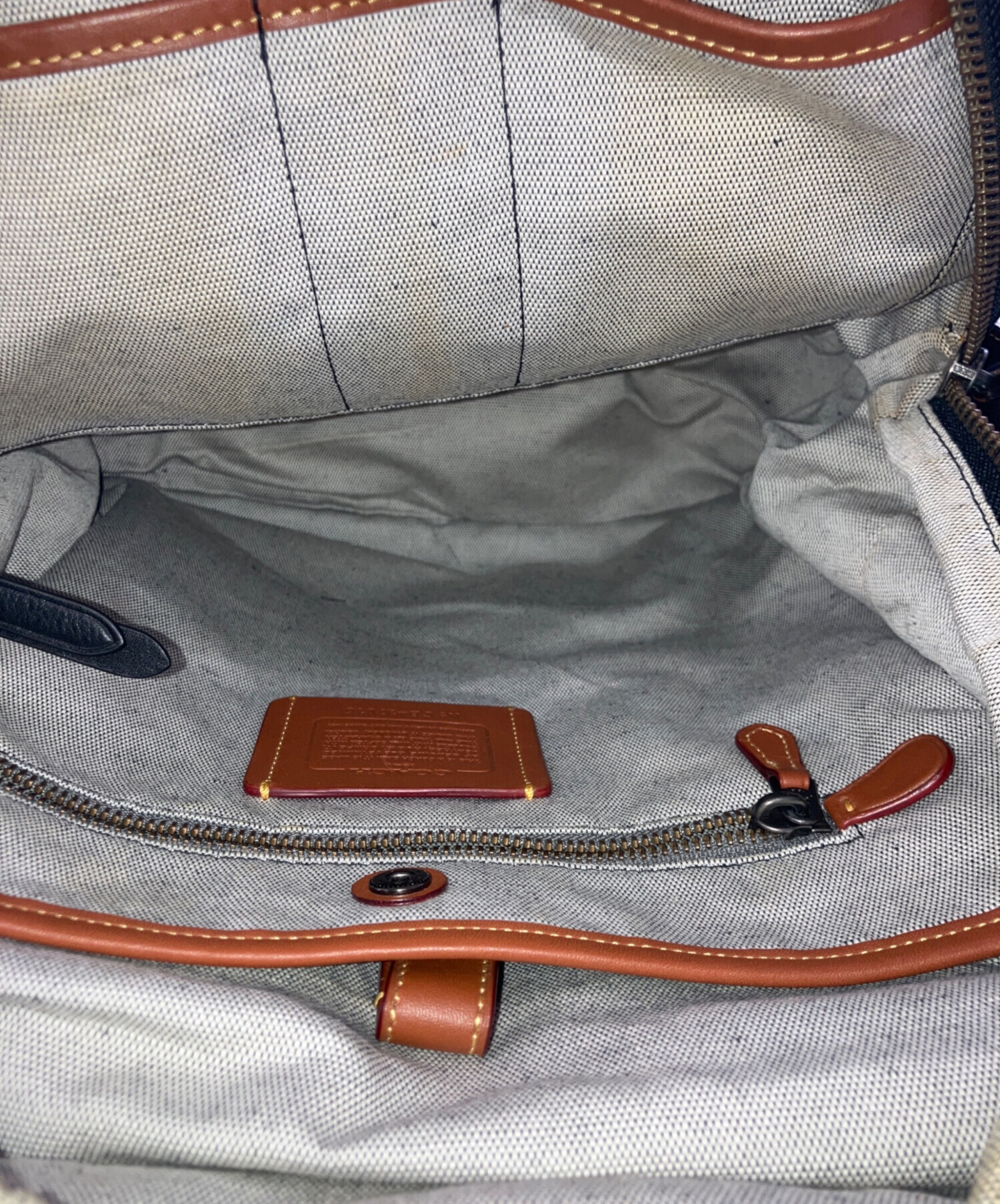 COACH ブラック キャンバス リュック　新品　未使用 中古・古着通販】COACH (コーチ) リュック ブラック×グレー｜ブランド