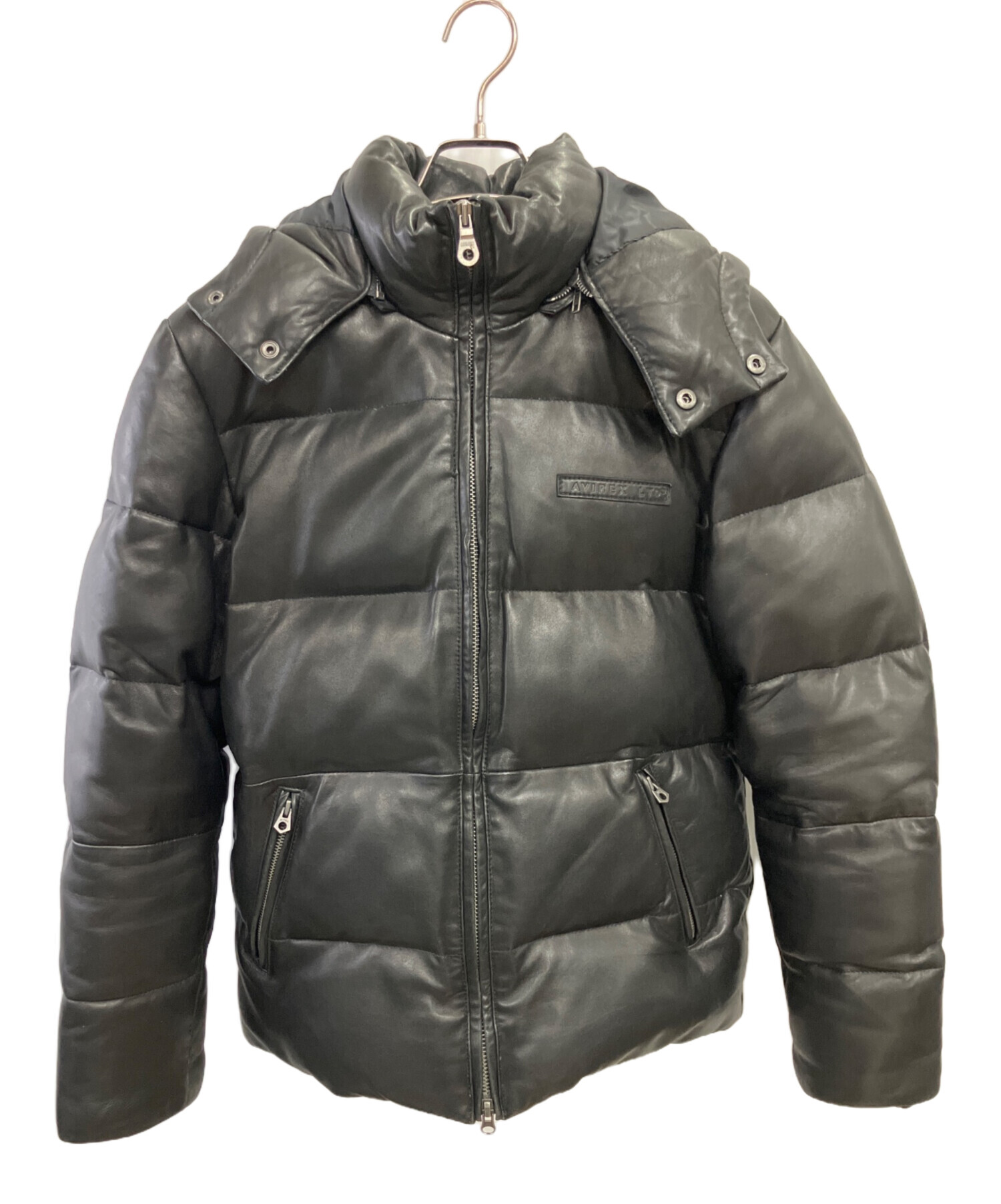 中古・古着通販】AVIREX (アヴィレックス) ラムレザーダウンジャケット