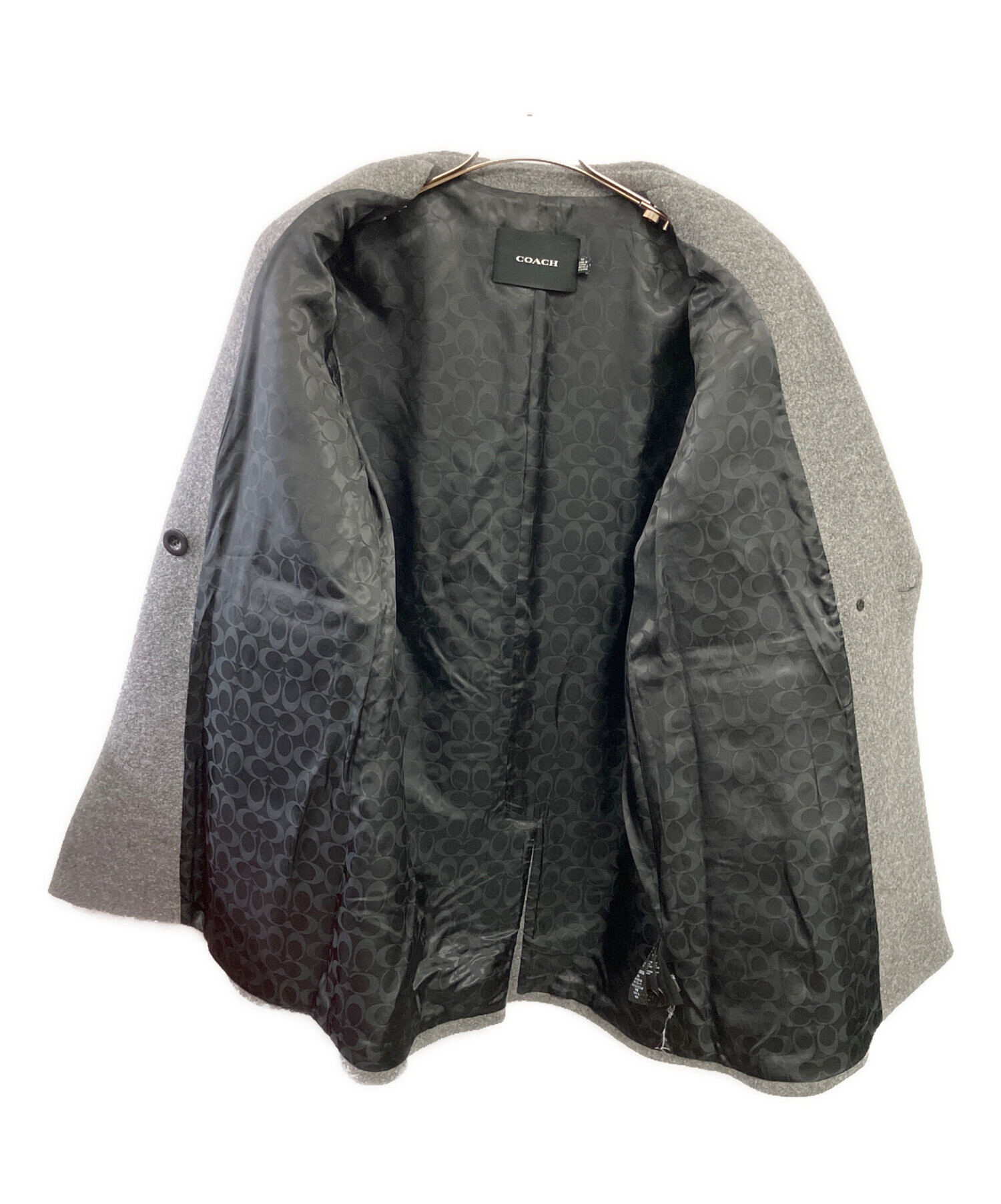 【未使用】COACH コーチ チェスターコート ロングコート ウール100 未使用】COACH コーチ チェスターコート ロングコート ウール100