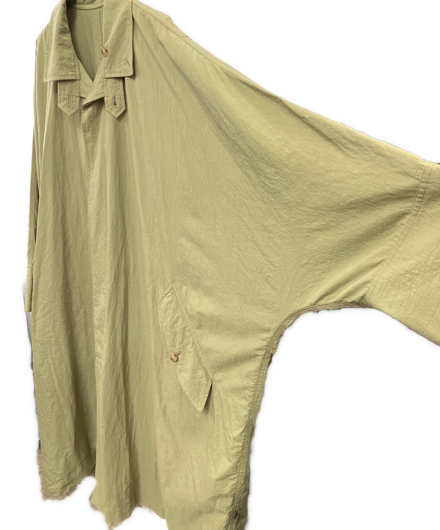 中古・古着通販】ISSEY MIYAKE (イッセイミヤケ) イカコート オリーブ