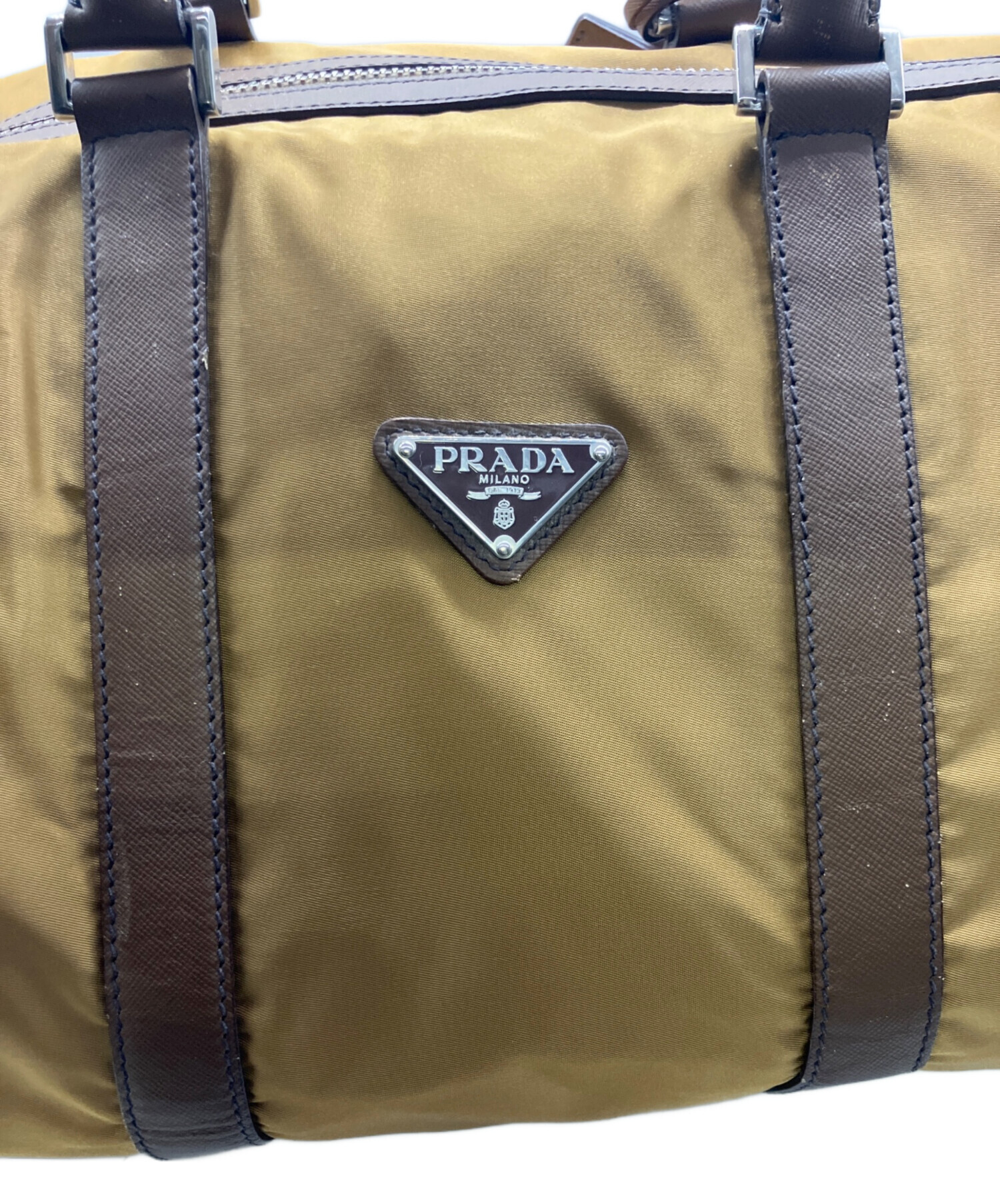 中古・古着通販】PRADA (プラダ) ボストンバッグ ブラウン｜ブランド