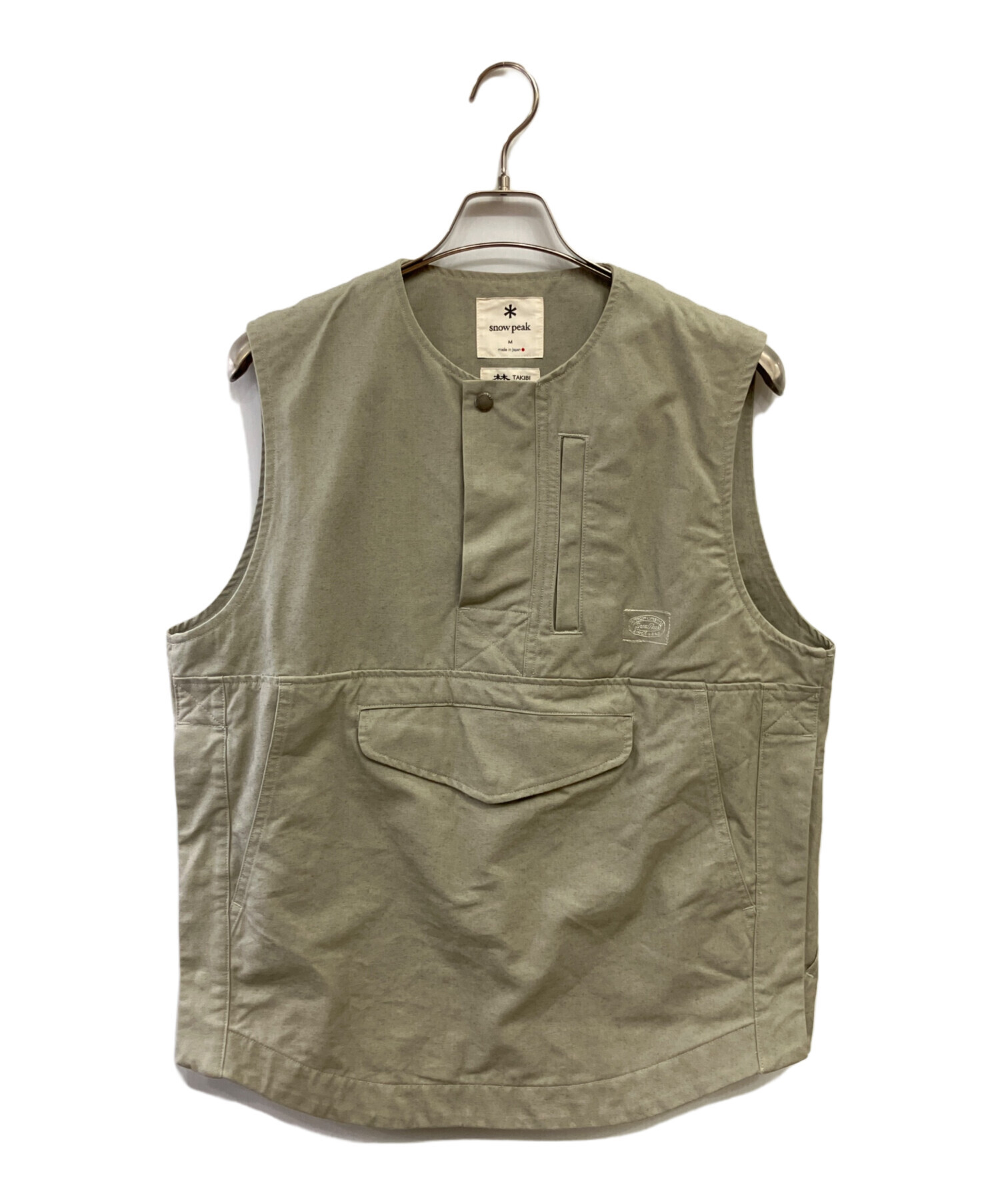 中古・古着通販】Snow peak (スノーピーク) TAKIBI Canvas Vest グレー