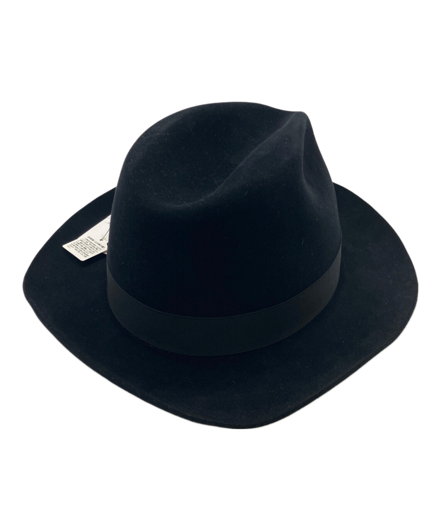 中古・古着通販】BORSALINO (ボルサリーノ) 中折れハット ブラック