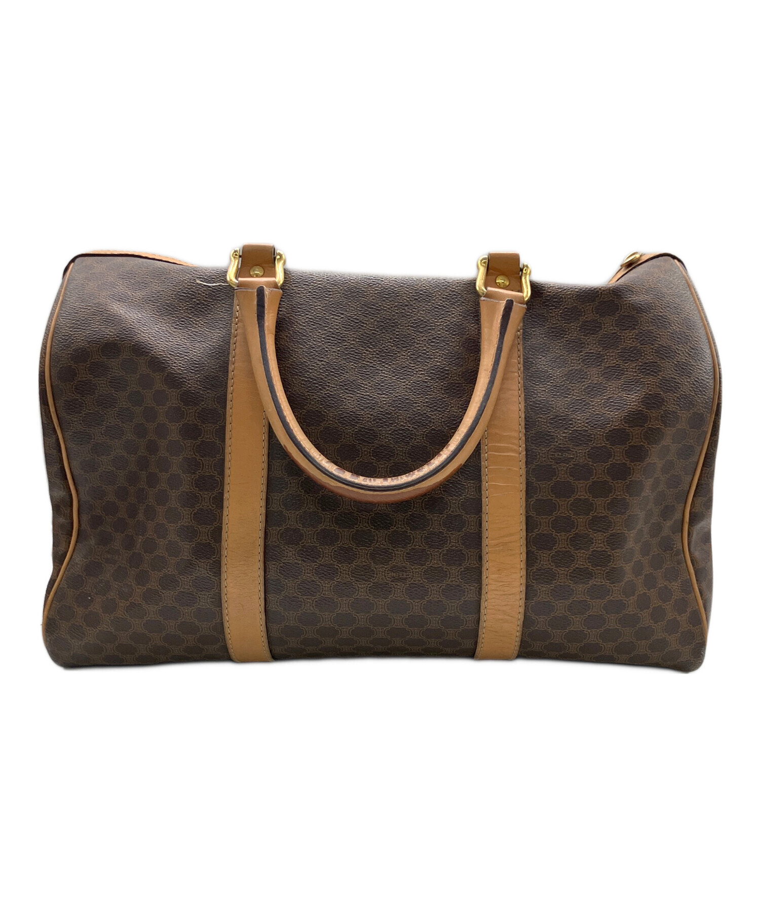 中古・古着通販】CELINE (セリーヌ) マカダム ボストンバッグ ブラウン