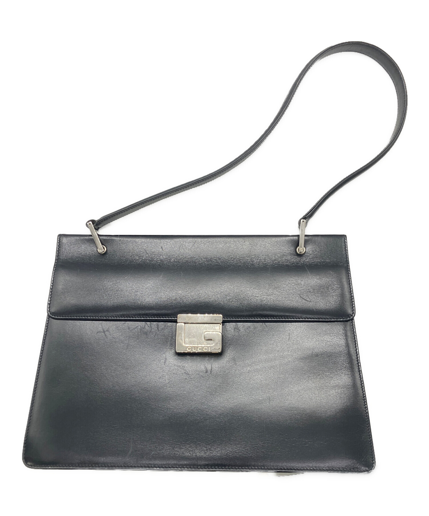 中古・古着通販】GUCCI (グッチ) ワンショルダーバッグ ネイビー