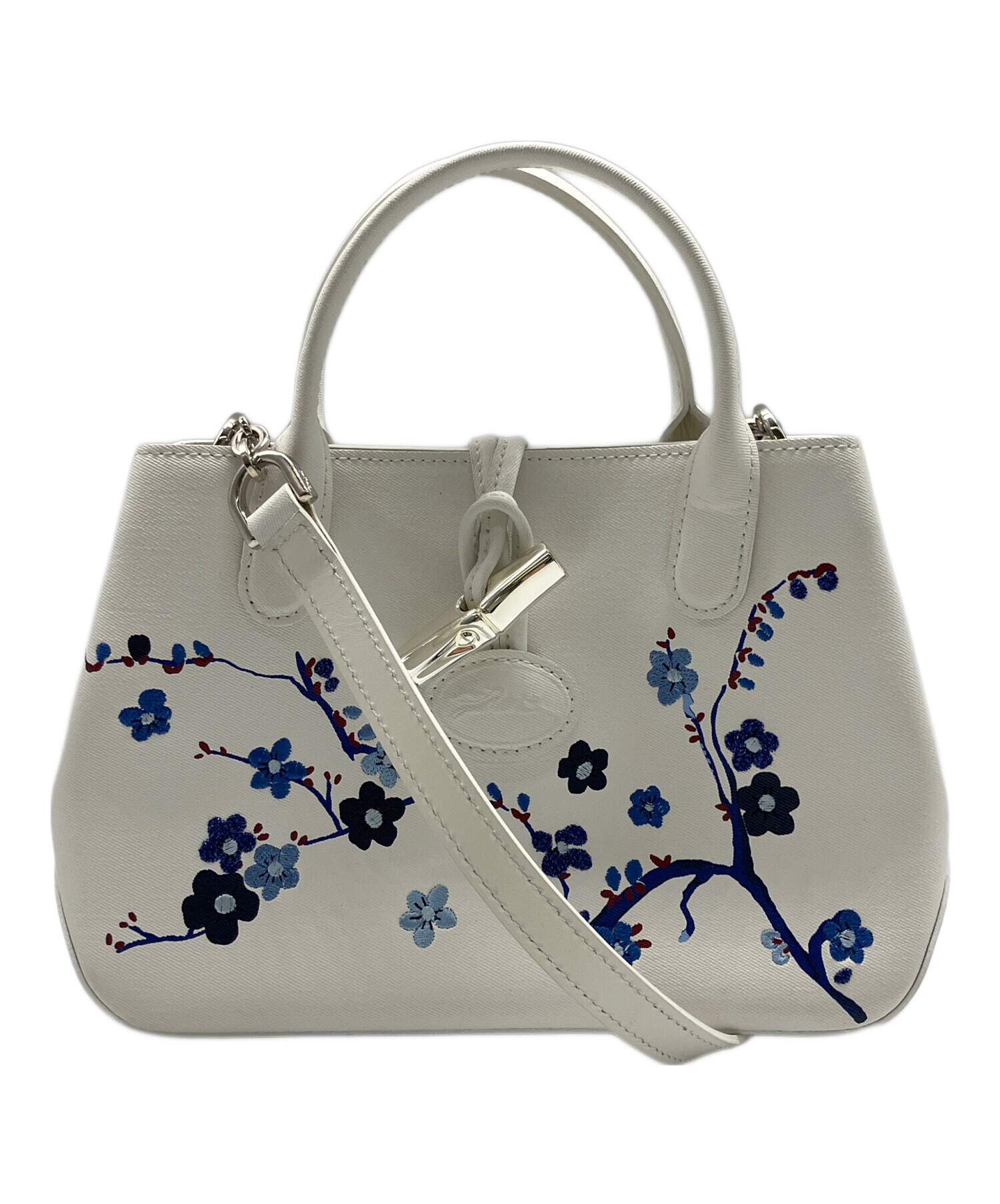 中古・古着通販】LONGCHAMP (ロンシャン) 2WAYバッグ ホワイト
