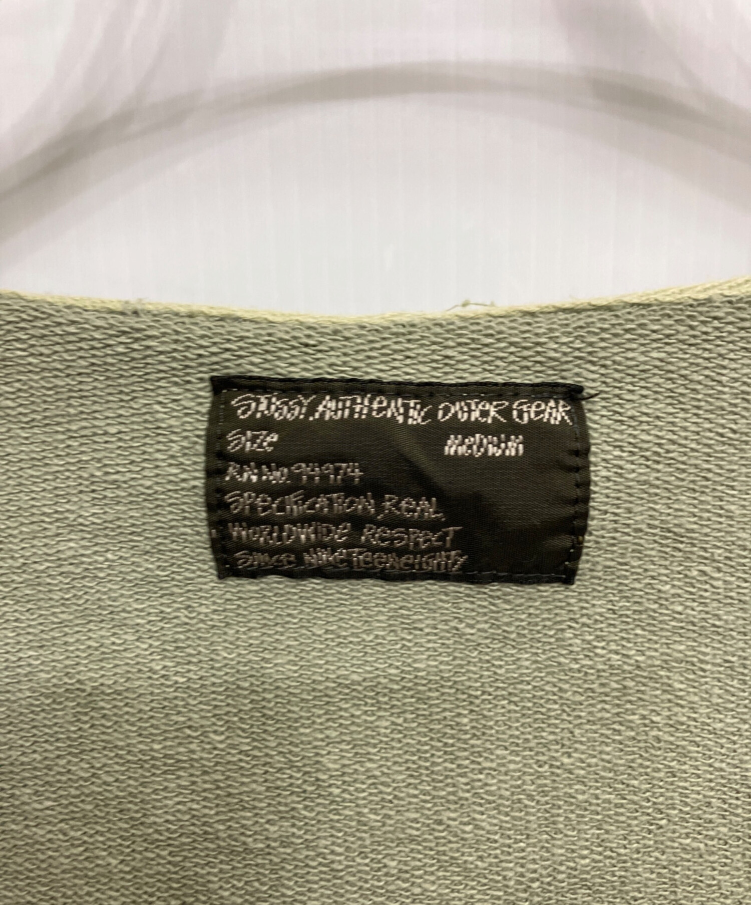 中古・古着通販】stussy (ステューシー) ジップパーカー オリーブ