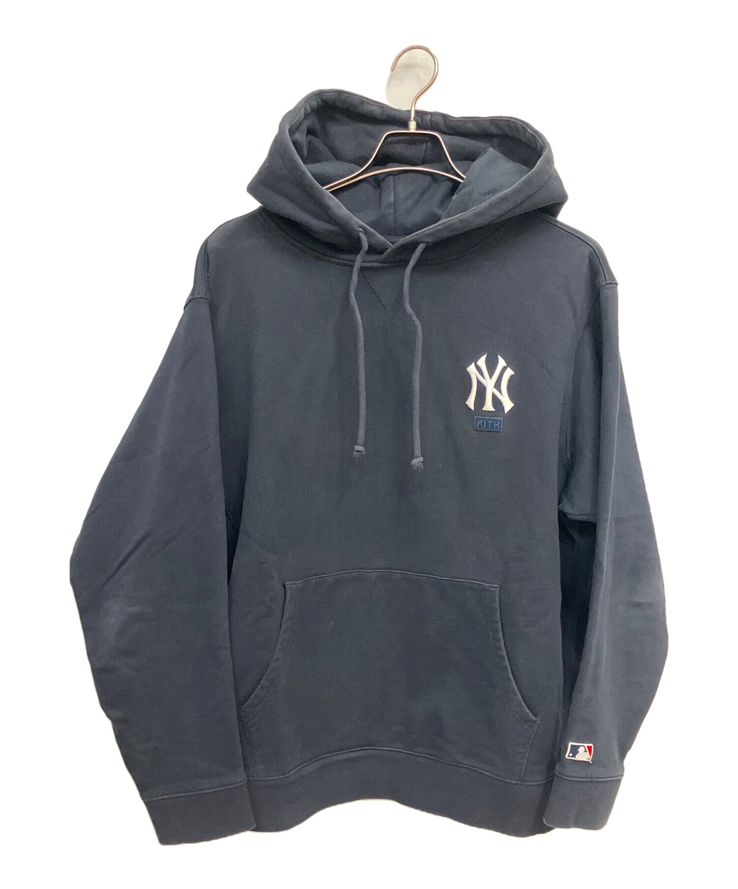 KITH NY Yankees フード付きパーカー ネイビー 中古・古着通販】KITH (キス) NEW YORK YANKEES (ニューヨーク