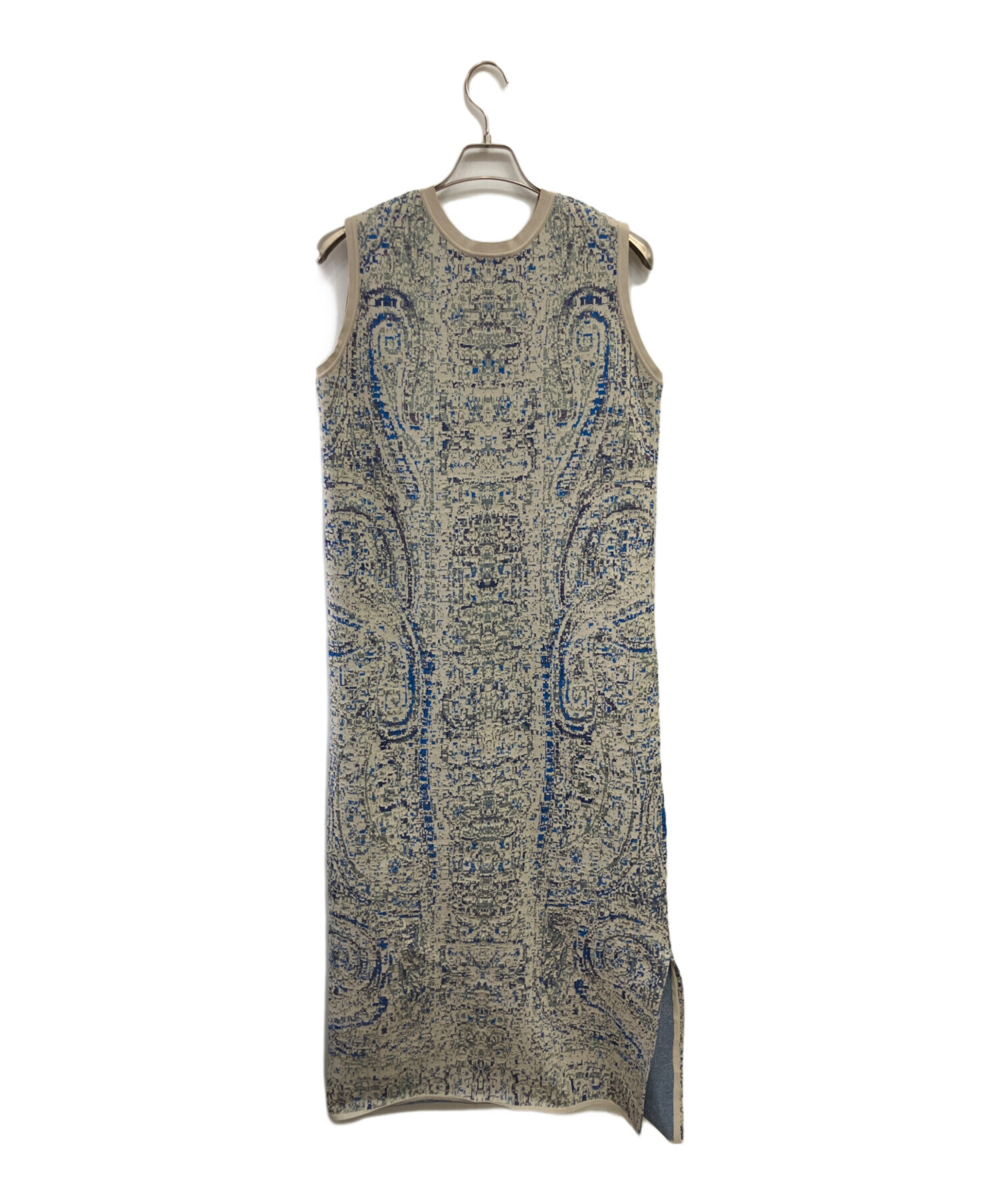 中古・古着通販】Ameri (アメリ) ASMEE 2WAY I LINE KNIT DRESS グレー 