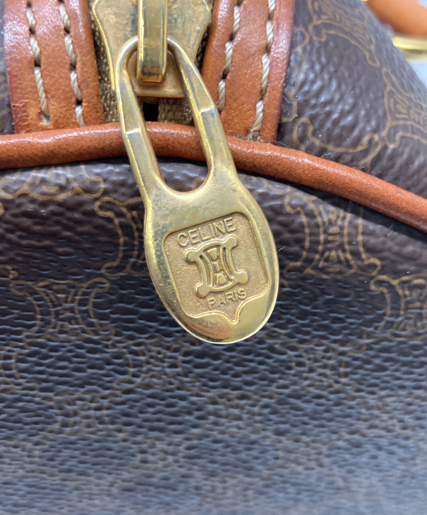 中古・古着通販】CELINE (セリーヌ) ミニボストンバッグ ブラウン