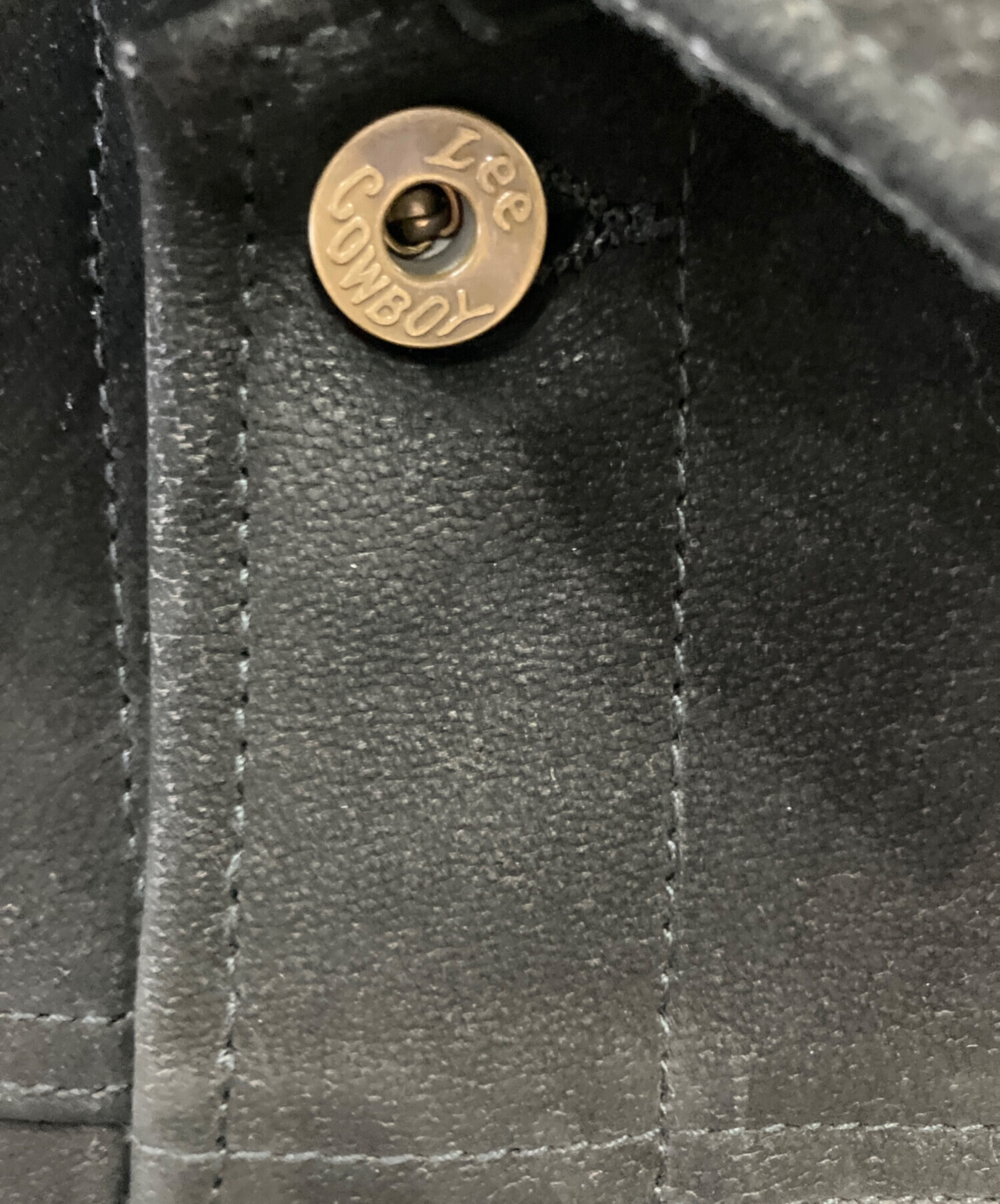中古・古着通販】LEE (リー) レザージャケット ブラック サイズ:42