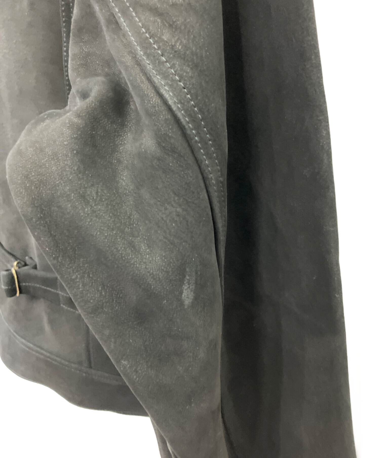 中古・古着通販】LEE (リー) レザージャケット ブラック サイズ:42