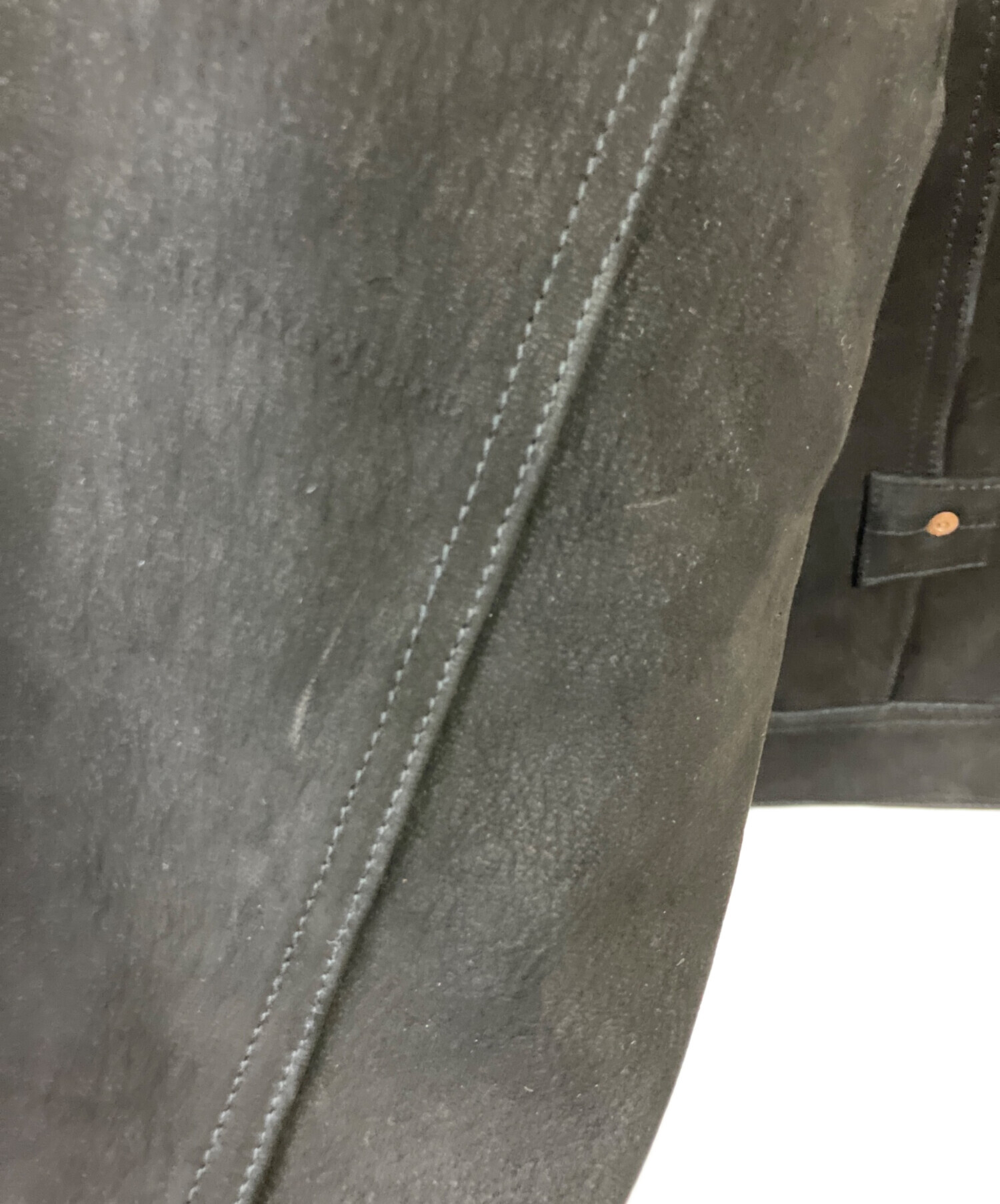 中古・古着通販】LEE (リー) レザージャケット ブラック サイズ:42