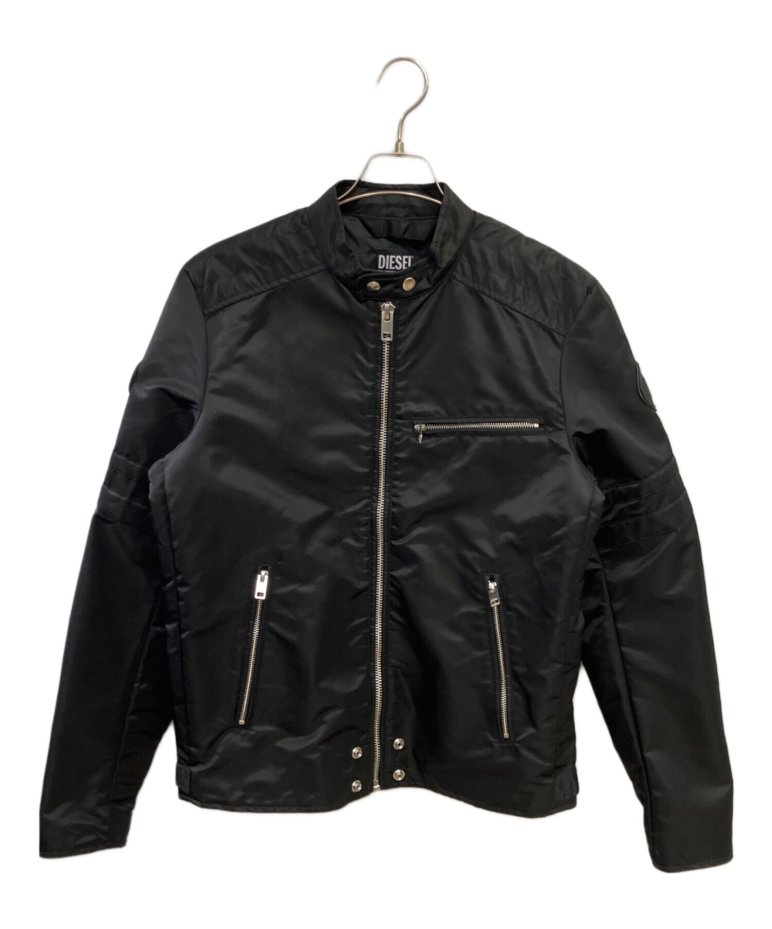 中古・古着通販】DIESEL (ディーゼル) ナイロンジャケット ブラック