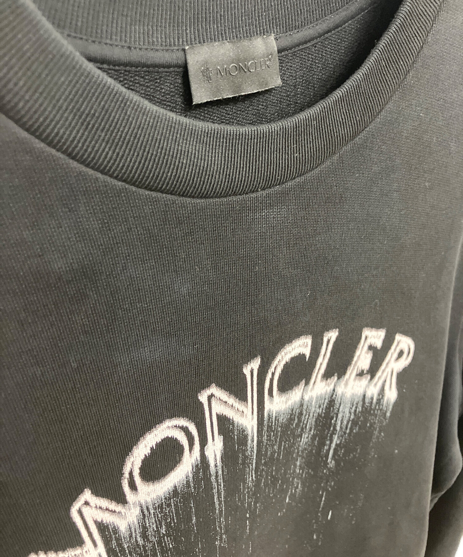 中古・古着通販】MONCLER (モンクレール) ロゴプリントスウェット