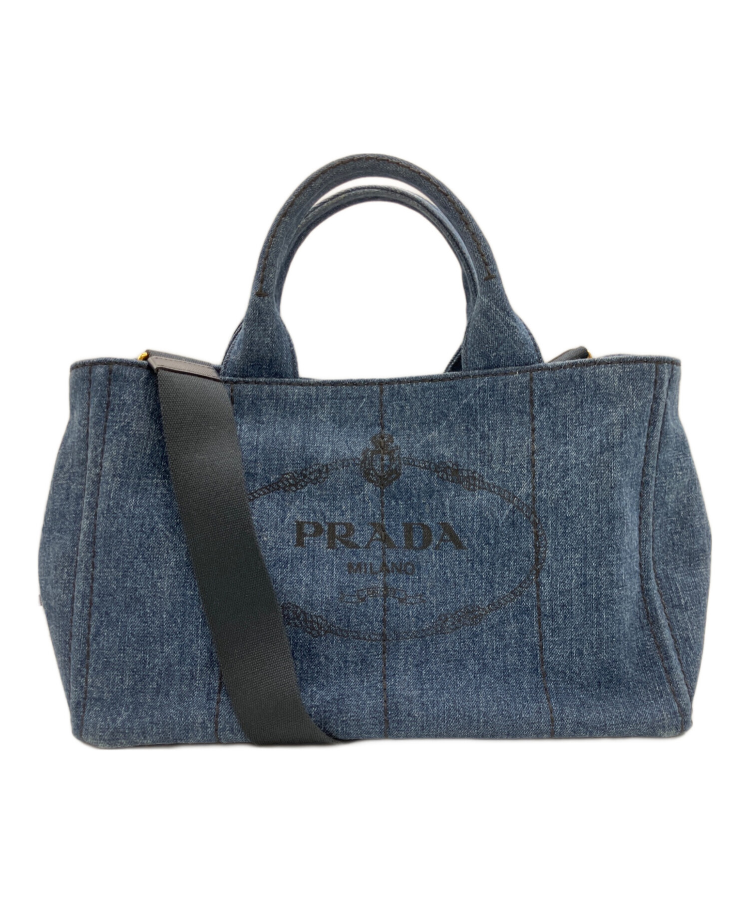 プラダ　カナパ　デニム デニム PRADA CANAPA(プラダ カナパ) トートバッグ(レディース