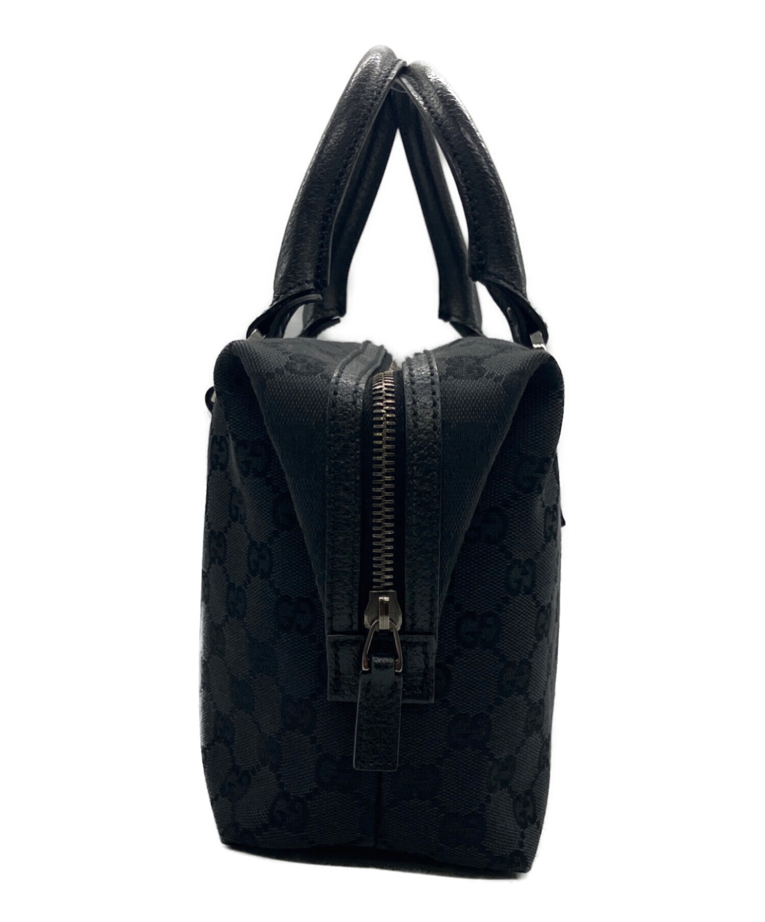 中古・古着通販】GUCCI (グッチ) ハンドバッグ ブラック｜ブランド