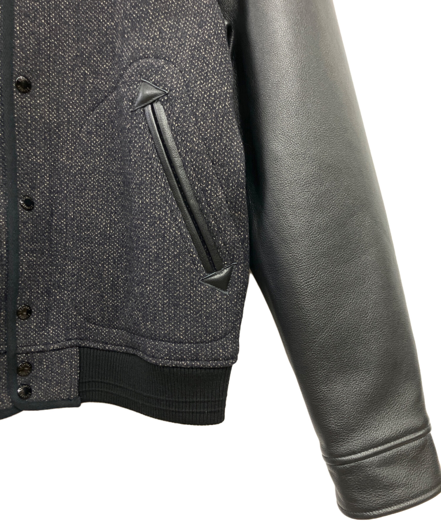 美品 schott ショット スタジャン Lサイズ 中古・古着通販】Schott (ショット) スタジャン ネイビー サイズ:L