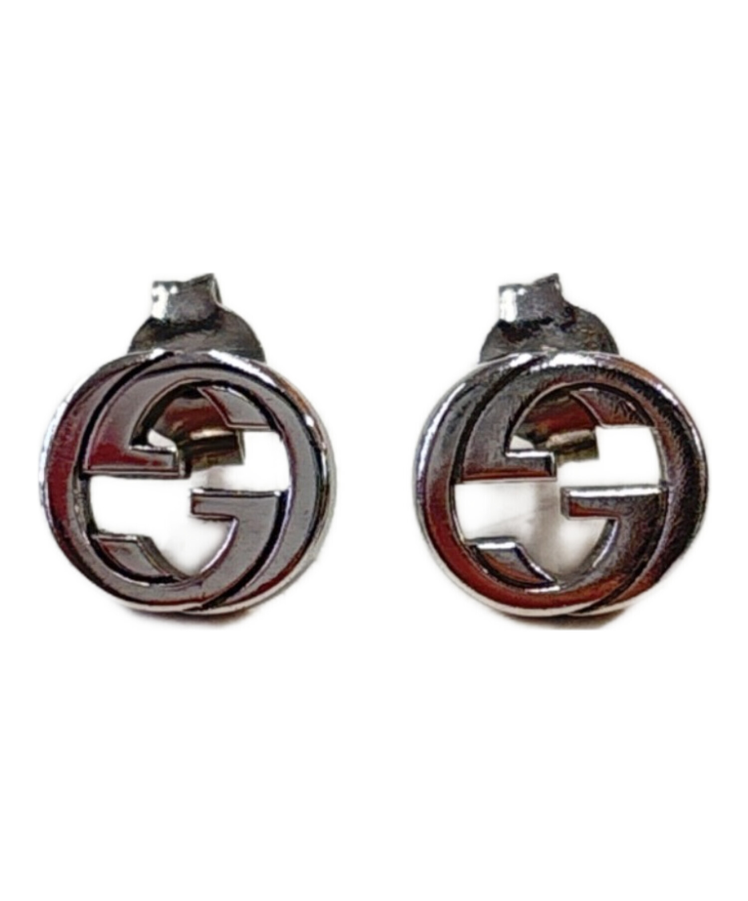 中古・古着通販】GUCCI (グッチ) インターロッキングG/シルバーピアス