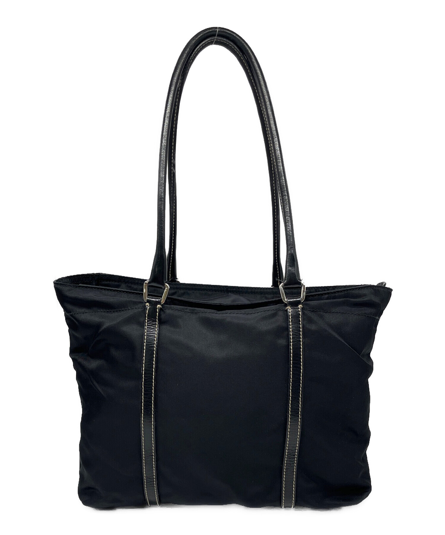 PRADA ブラック ナイロントートバッグ 中古・古着通販】PRADA (プラダ) ナイロントートバッグ ブラック