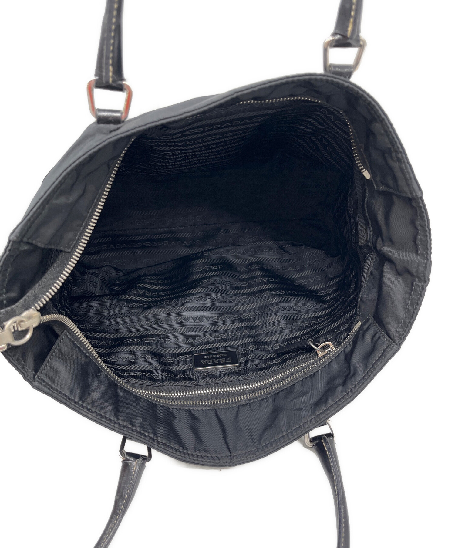 中古・古着通販】PRADA (プラダ) ナイロントートバッグ ブラック