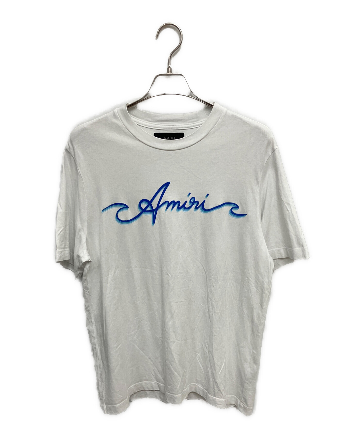 中古・古着通販】AMIRI (アミリ) White Wave t-shirt with logo print