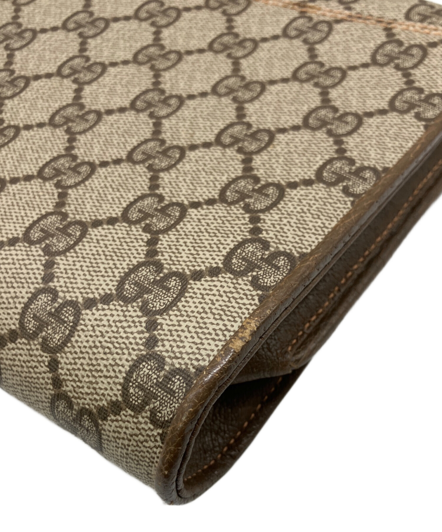 GUCCI グッチ 古本 中古・古着通販】GUCCI (グッチ) ボストンバッグ ベージュ×ブラウン