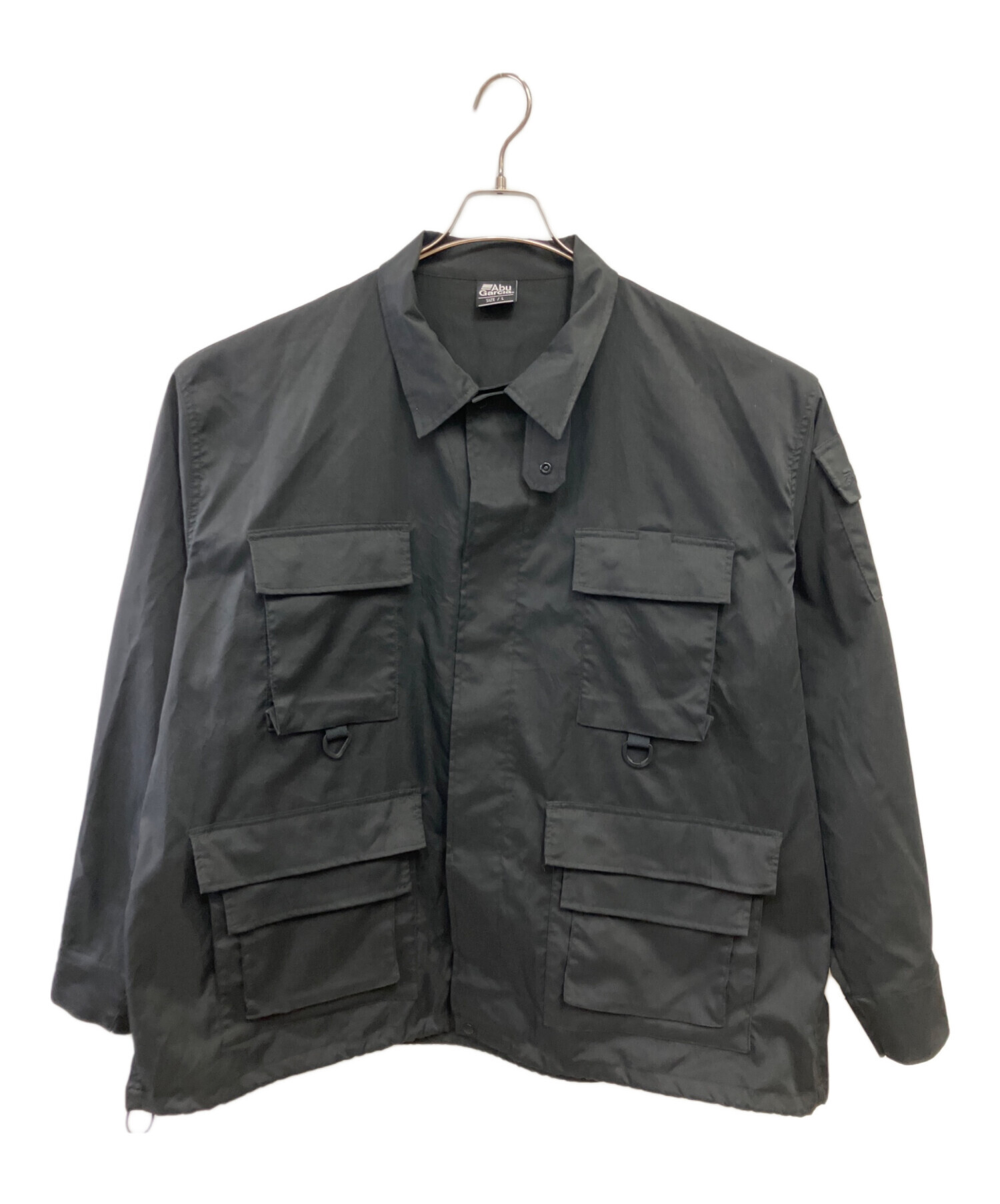 新品！アブガルシア ミリタリージャケット フィッシングジャケット L 黒 中古・古着通販】Abu Garcia (アブガルシア) フィッシングジャケット