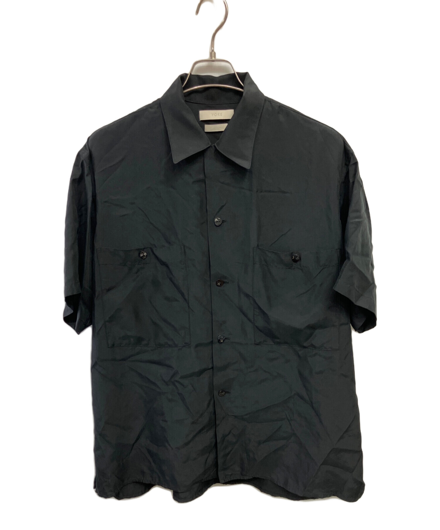 中古・古着通販】YOKE (ヨーク) CUPRO OPEN COLLAR SHIRT/半袖シャツ
